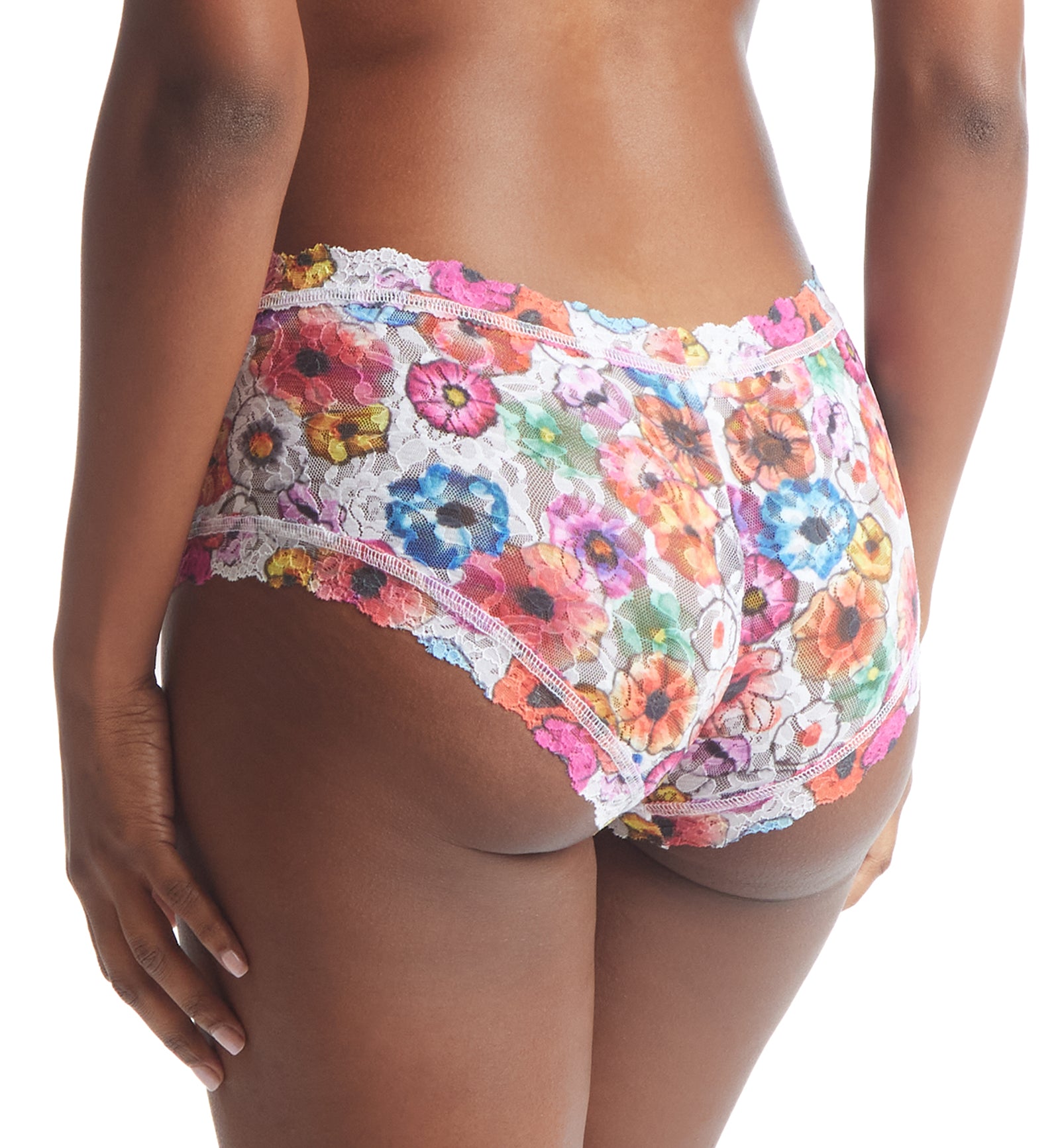 Hanky Panky Signature Lace Printed Boyshort (PR4812P),XS,Linger Awhile - Linger Awhile,XS