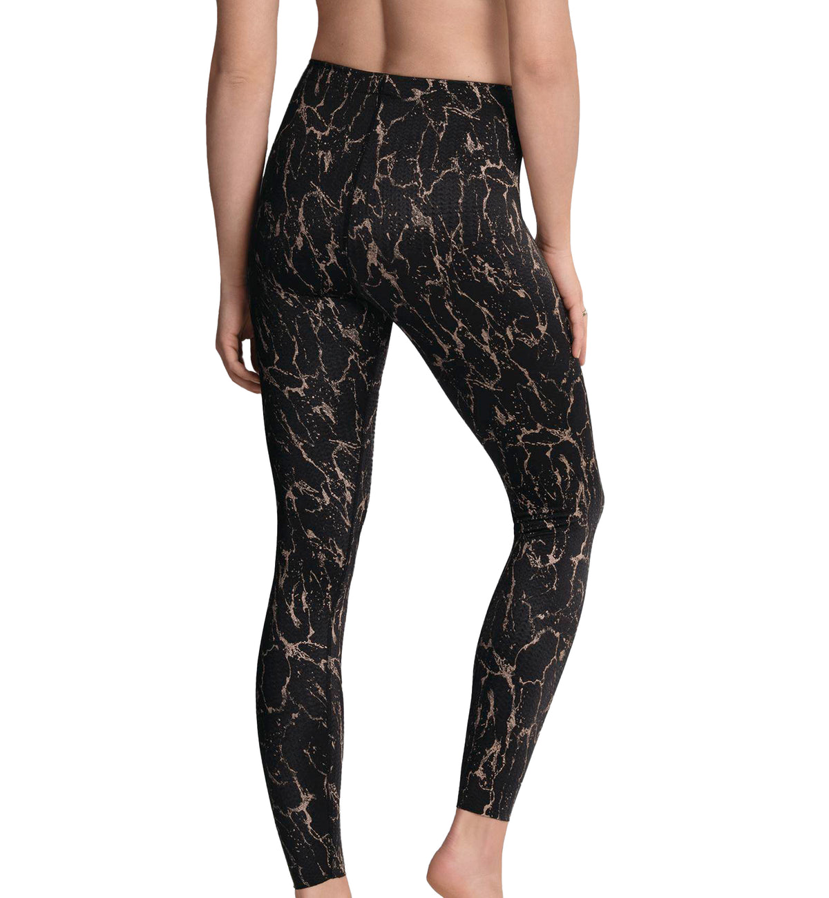 Sports Leggings - Taupe/leopard print - Ladies | H&M US