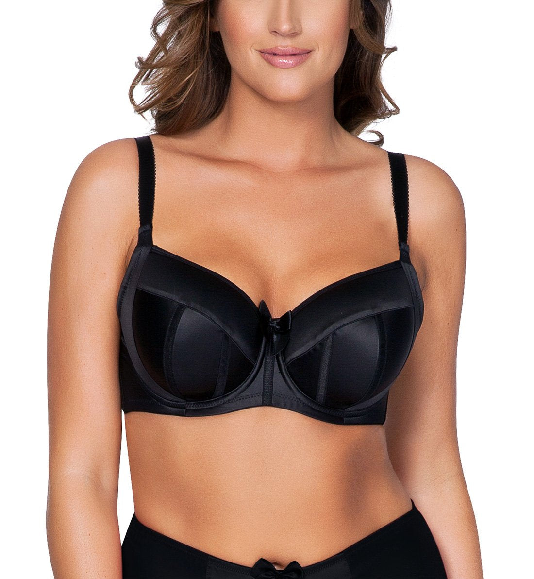 Parfait Charlotte Padded Underwire Bra (6901),32DD,Black - Black,32DD