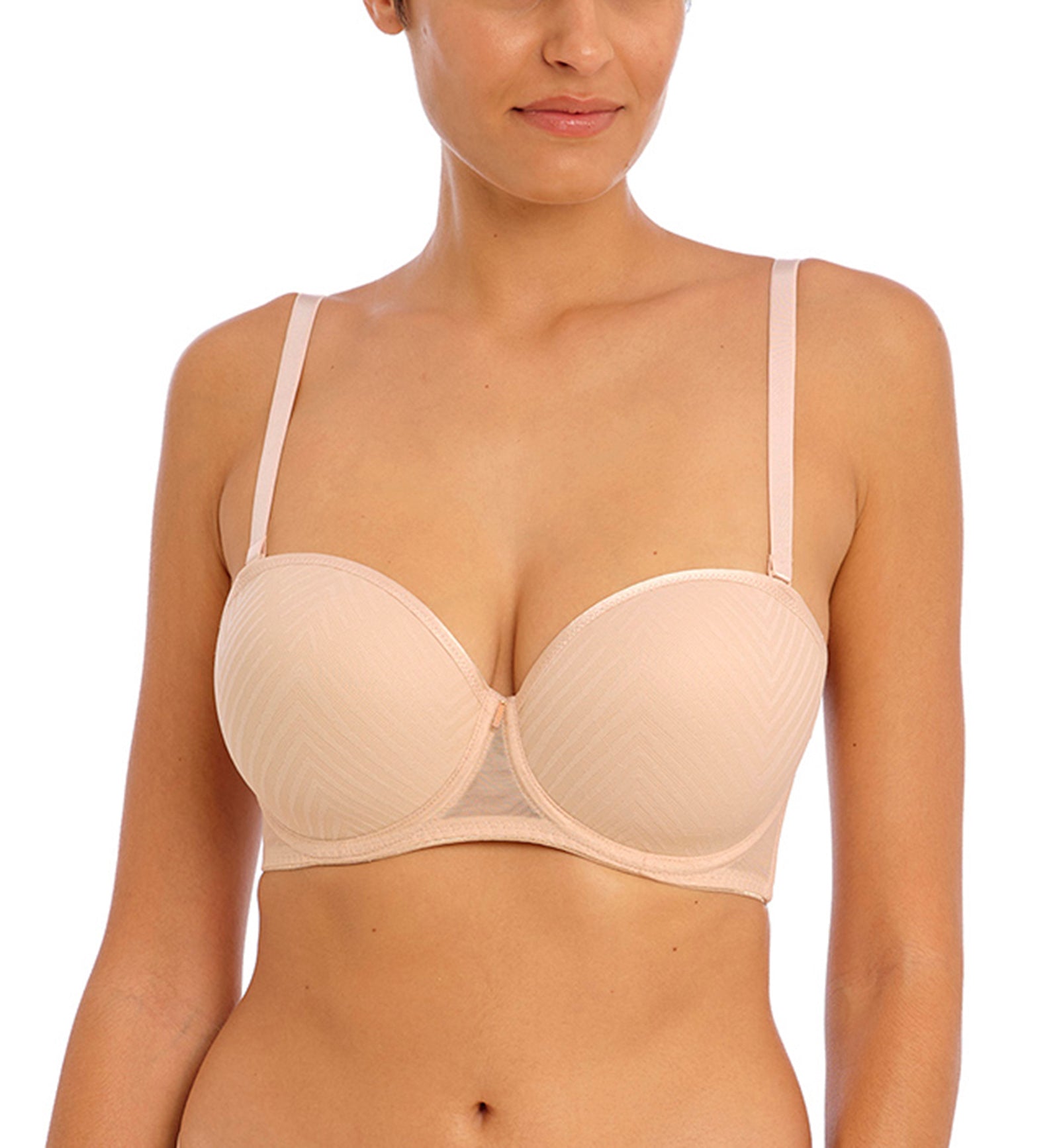 Freya Tailored Strapless Molded Underwire Bra (401109),28D,Natural Beige - Natural Beige,28D