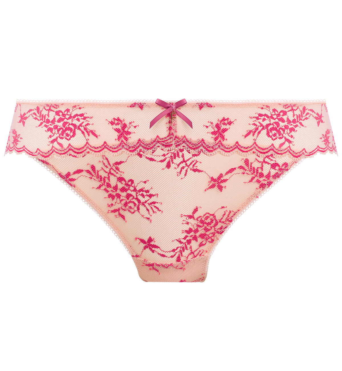 Freya Offbeat Decadence Lace Panty Brief (402550),Medium,Vintage Rose - Vintage Rose,Medium