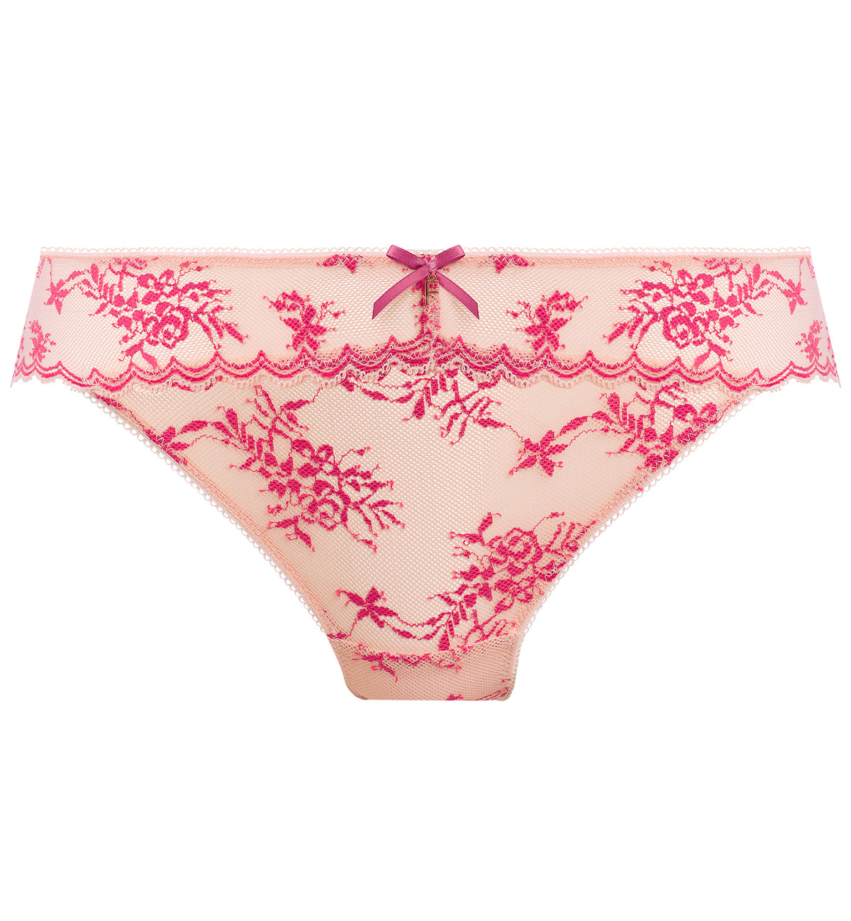 Freya Offbeat Decadence Lace Panty Brief (402550),Small,Vintage Rose - Vintage Rose,Small