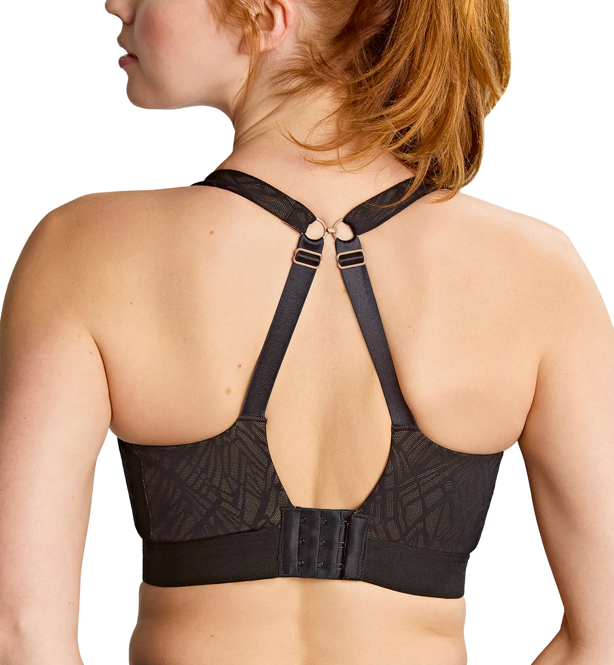 Panache Endurance Ultra Perform Non-padded Underwire Sports Bra (5022),28DD,Black/Latte - Black/Latte,28DD