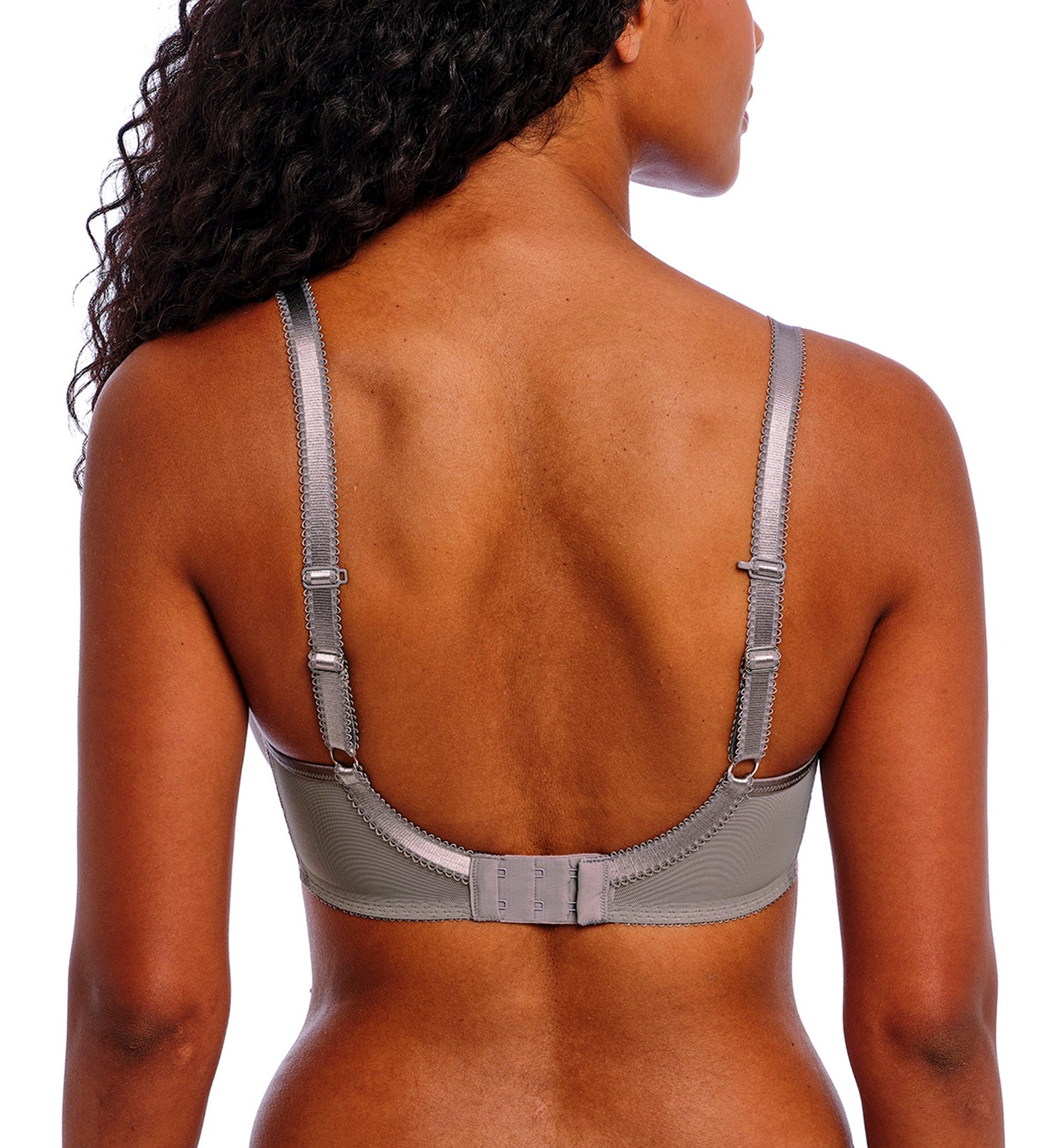 Freya Offbeat Decadence Spacer Molded Underwire Bra (402510),28E,Grey/Pink - Grey/Pink,28E