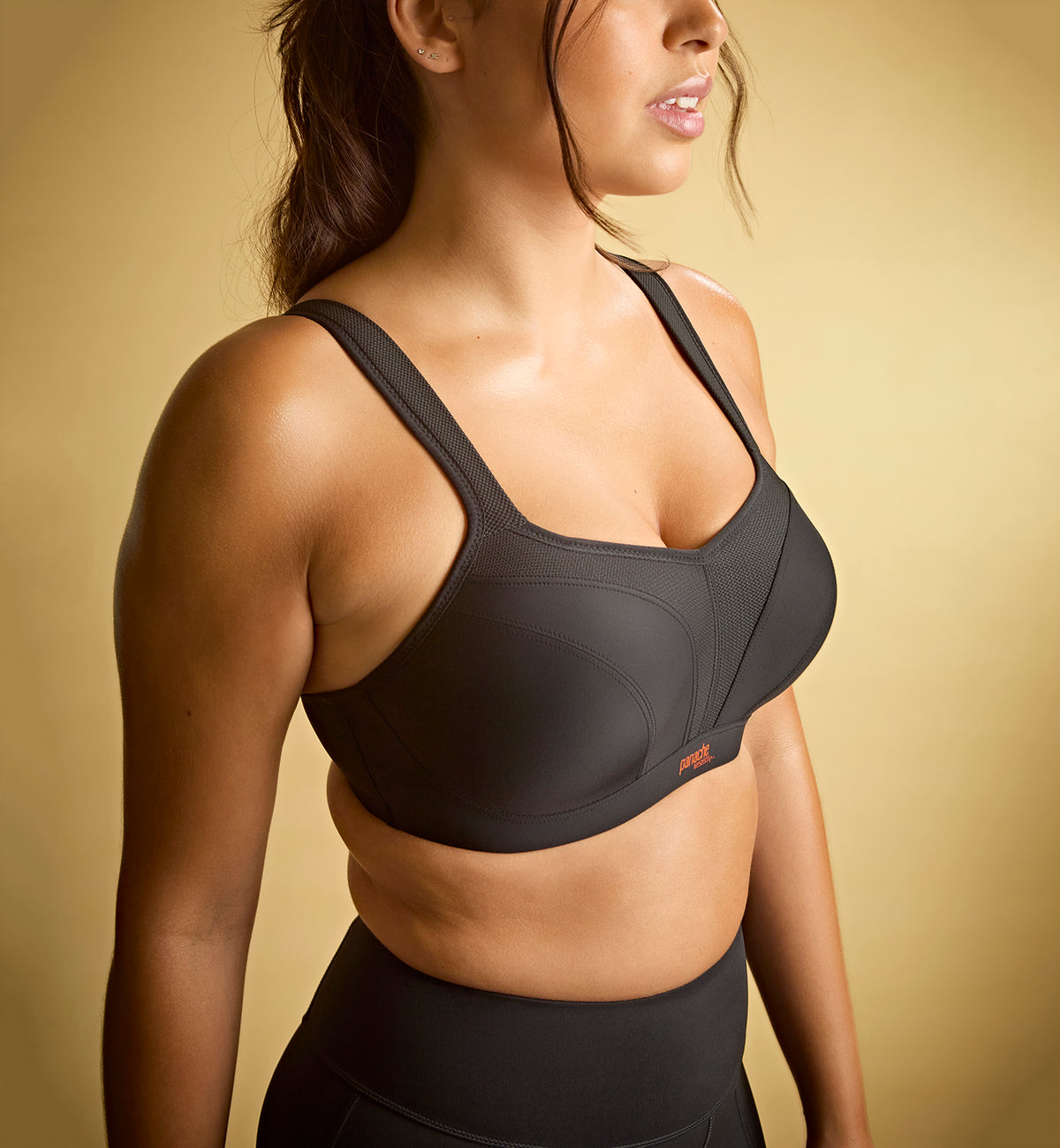 Panache Power Underwire Sports Bra (5021),28E,Black - Black,28E