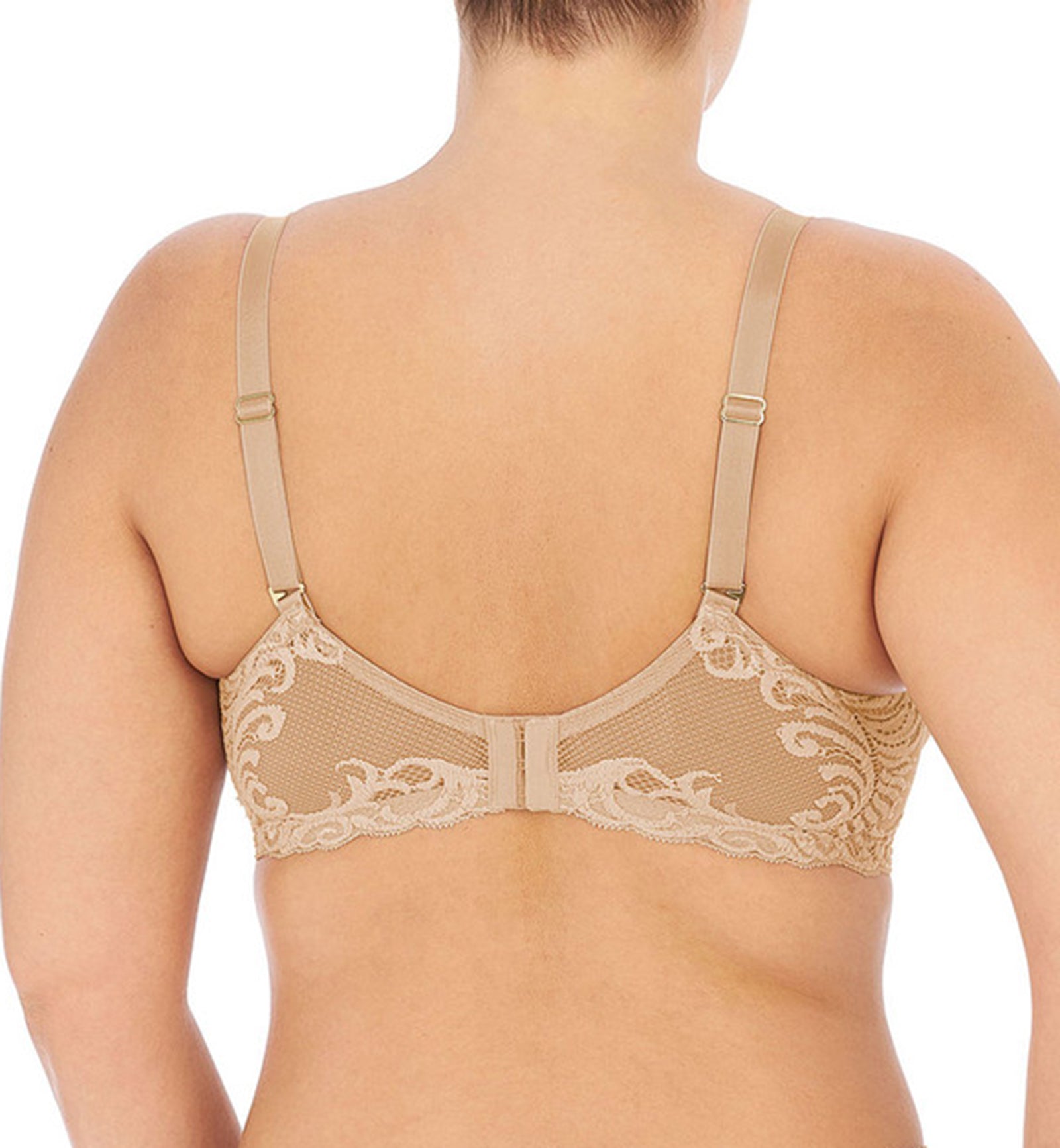 Natori Feathers Full Figure Contour Plunge Underwire Bra (741299),30D,Cafe - Cafe,30D