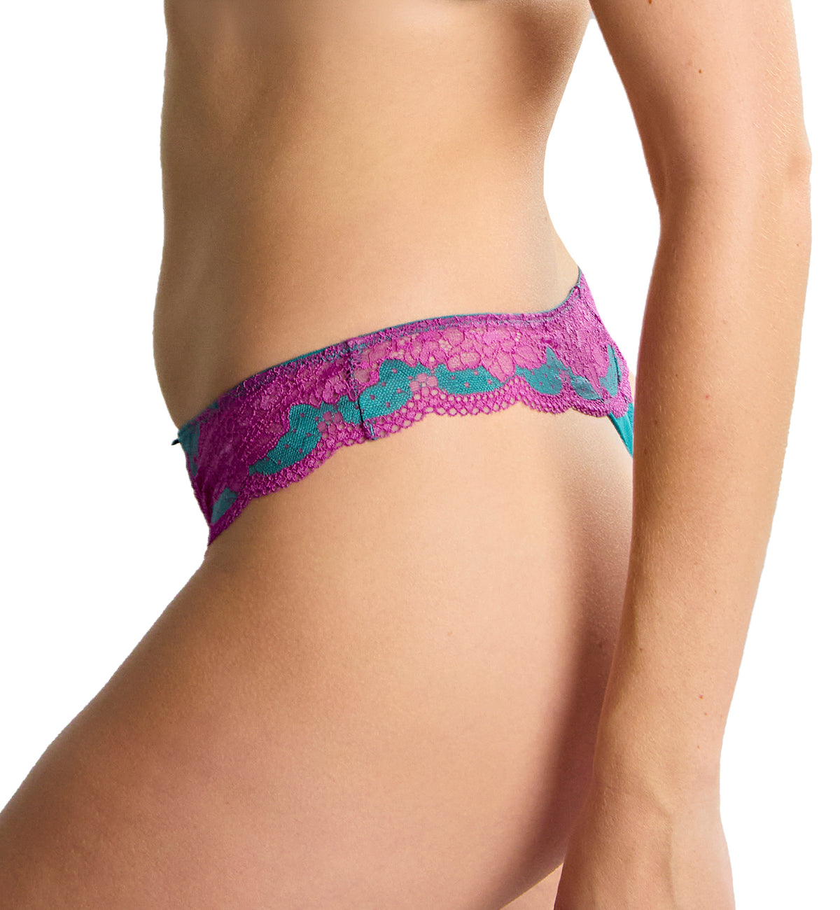 Panache Clara Thong (7259),XS,Teal/Magenta - Teal/Magenta,XS