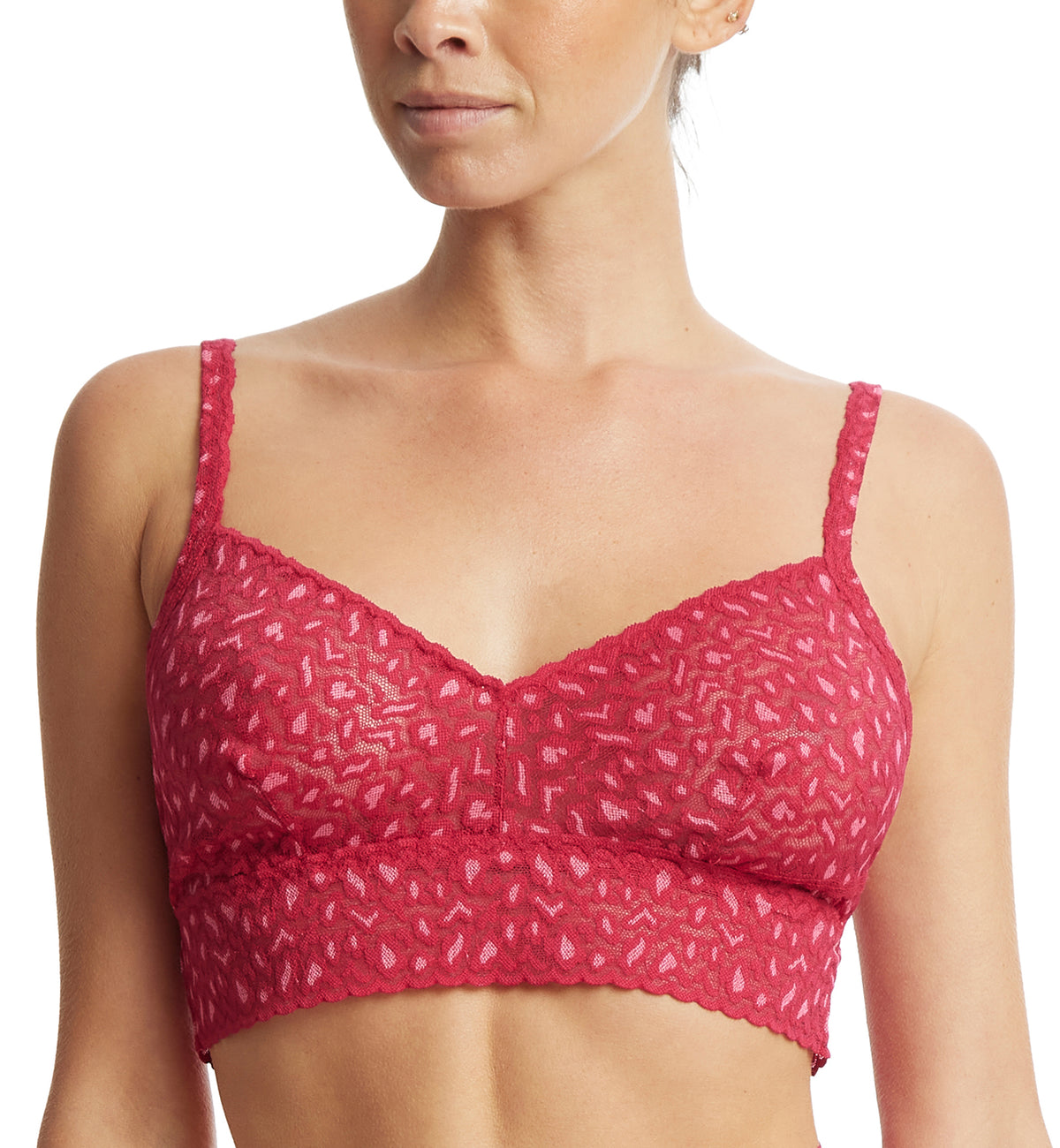 Hanky Panky Cross-Dyed Retro Bralette (7J7271),XS,Berry Sangria/Pink - Berry Sangria/Pink,XS