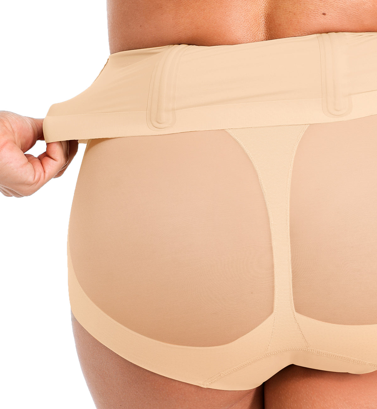 SHAPELLX INNER ARMOR Contour Comfy High-Waisted Smoothing Brief (MT250033),Small,Beige - Beige,Small