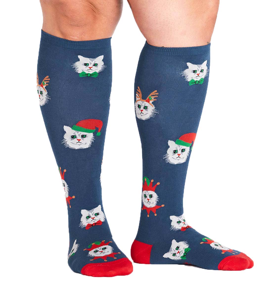 SOCK it to me Unisex Stretch-It Knee High Socks (s0068),Santa Claws - Santa Claws,One Size