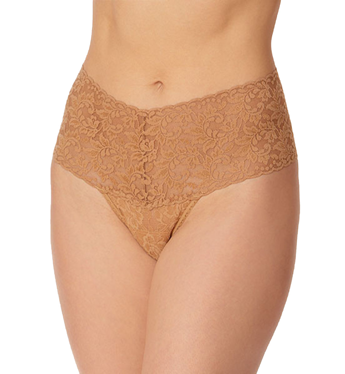 Hanky Panky Retro Lace Thong (9K1926P),Suntan - Suntan,One Size