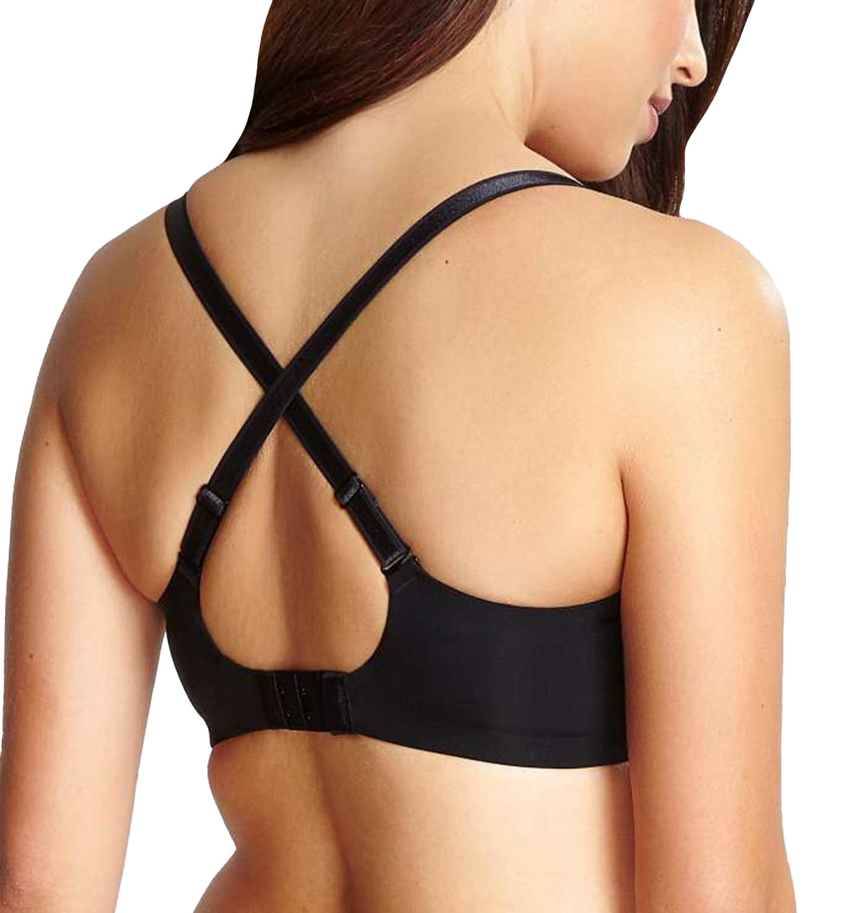 Panache Porcelain Elan Seamless Non-Padded Underwire Bra (7328),30E,Black - Black,30E