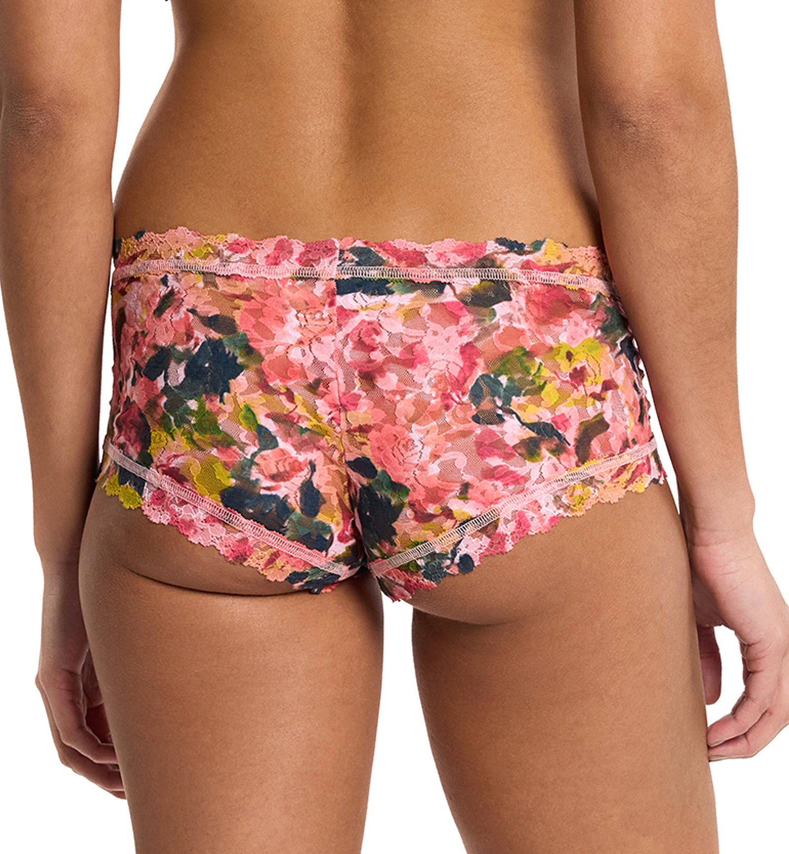 Hanky Panky Signature Lace Printed Boyshort (PR4812P),XS,Masterpiece - Masterpiece,XS