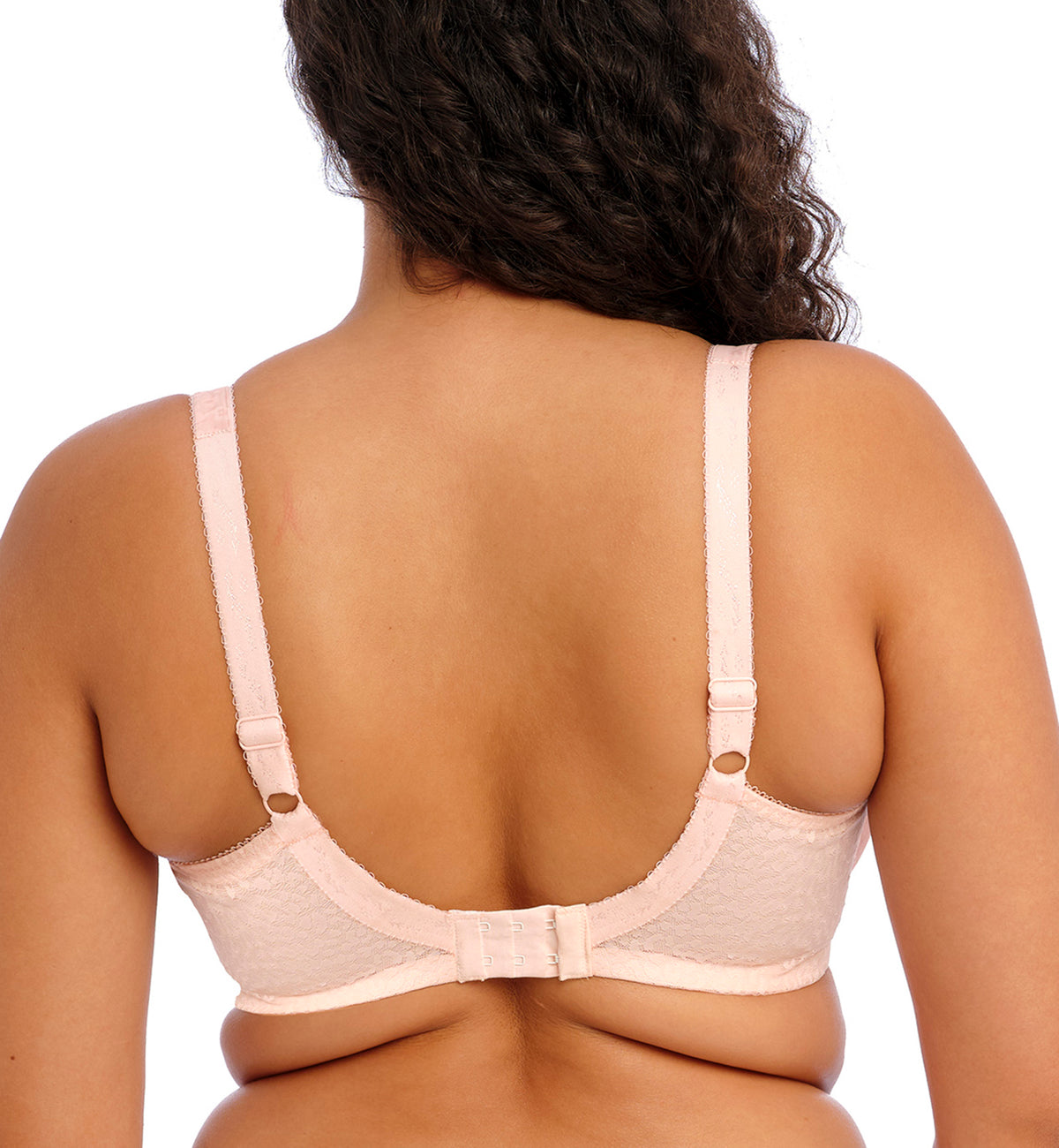Elomi Lucie Banded Stretch Lace Plunge Underwire Bra (4490),32GG,Pale Blush - Pale Blush,32GG
