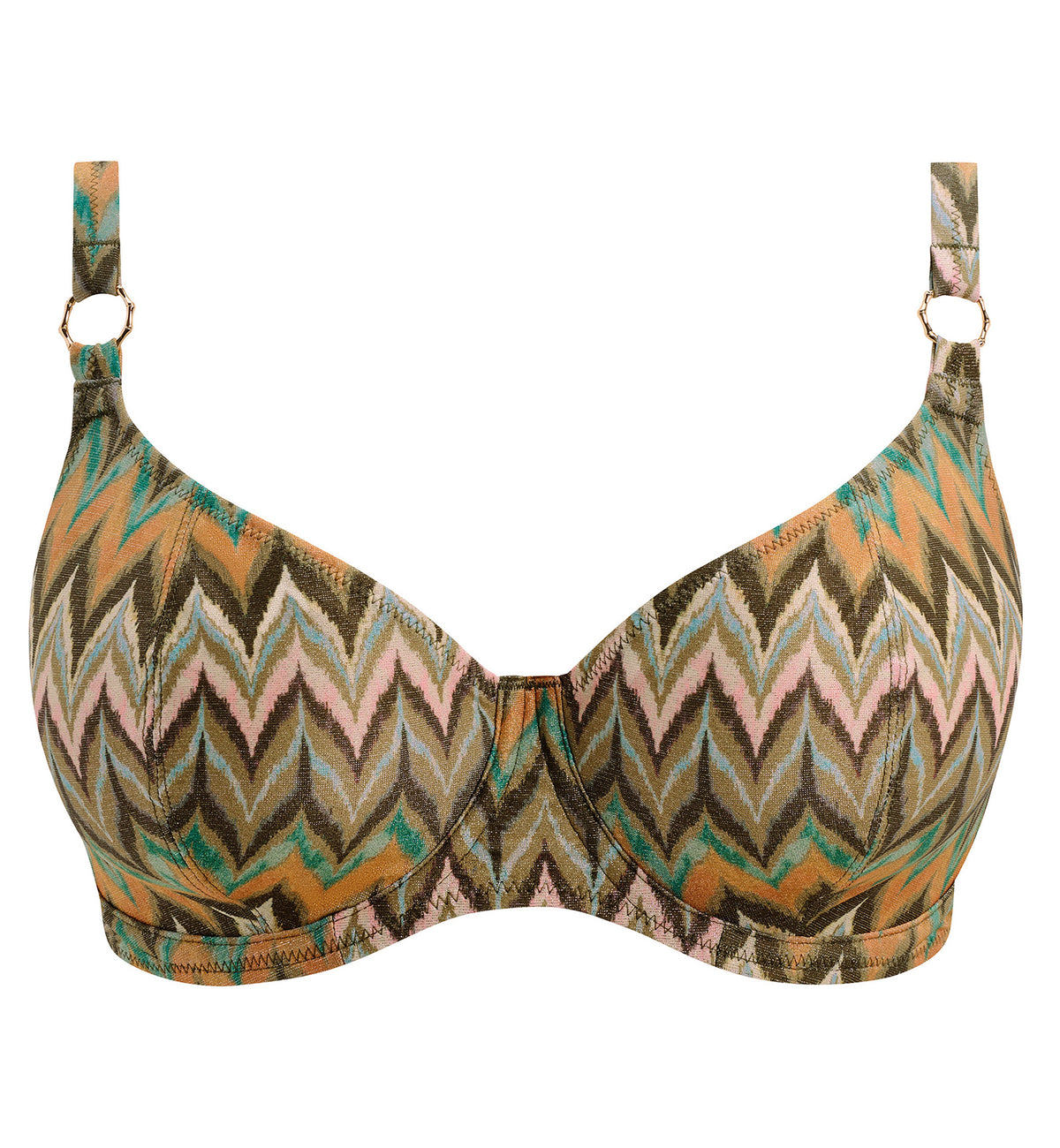 Freya Arizona Wave Underwire Plunge Bikini Top (206102),28F,Vista - Vista,28F