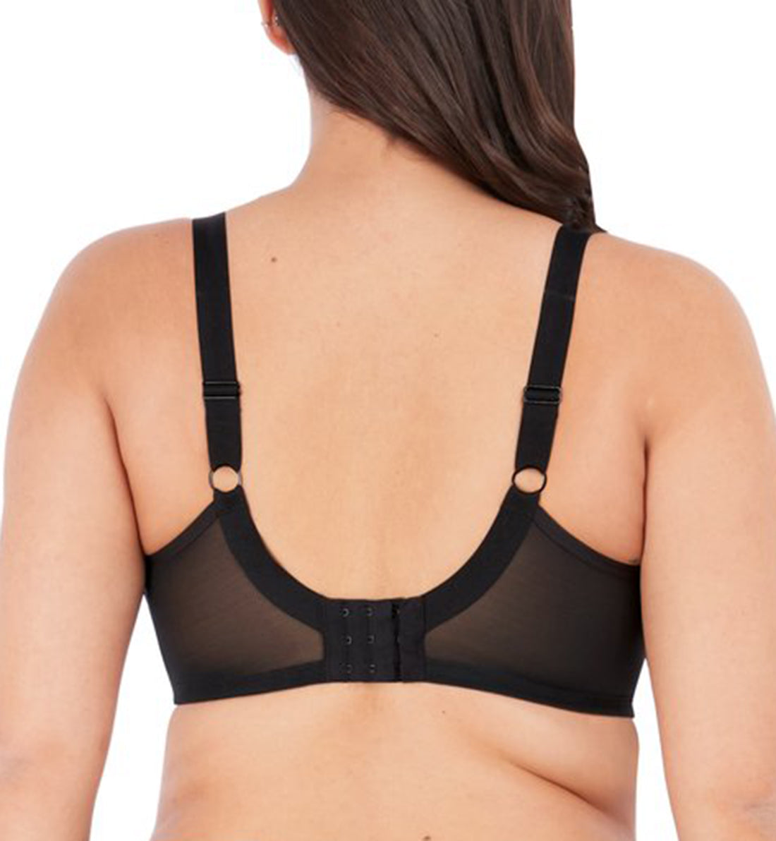 Elomi Priya Plunge Underwire Bra (4550),32GG,Black - Black,32GG