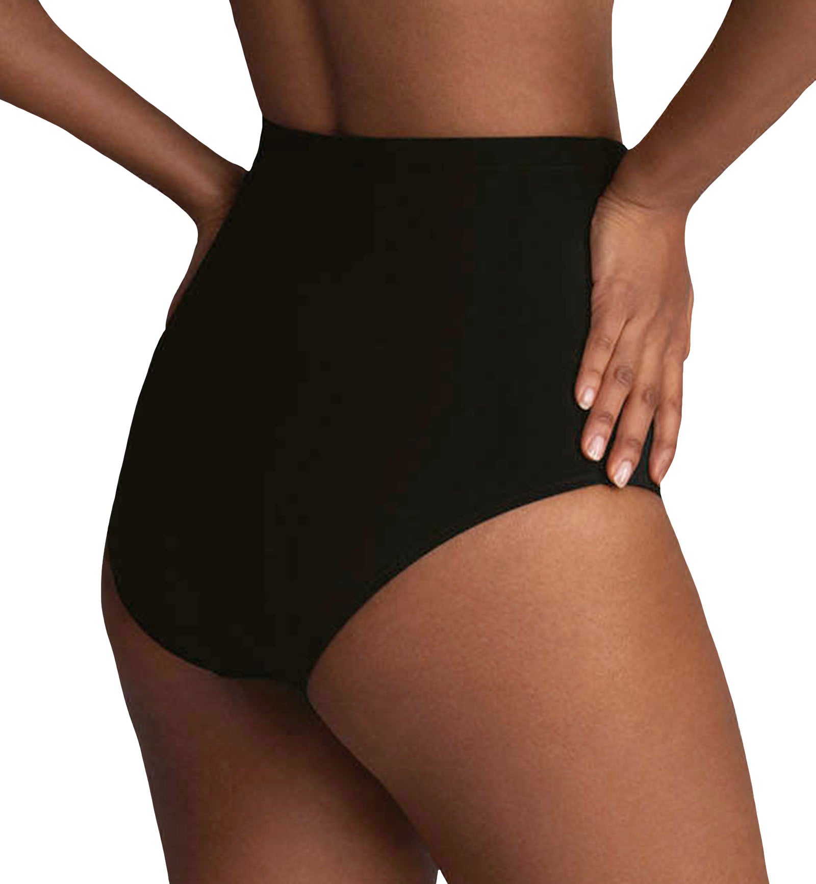 Anita Mix & Match Jil High Waist Shaping Swim Bottom (8711-0),Small,Black - Black,Small