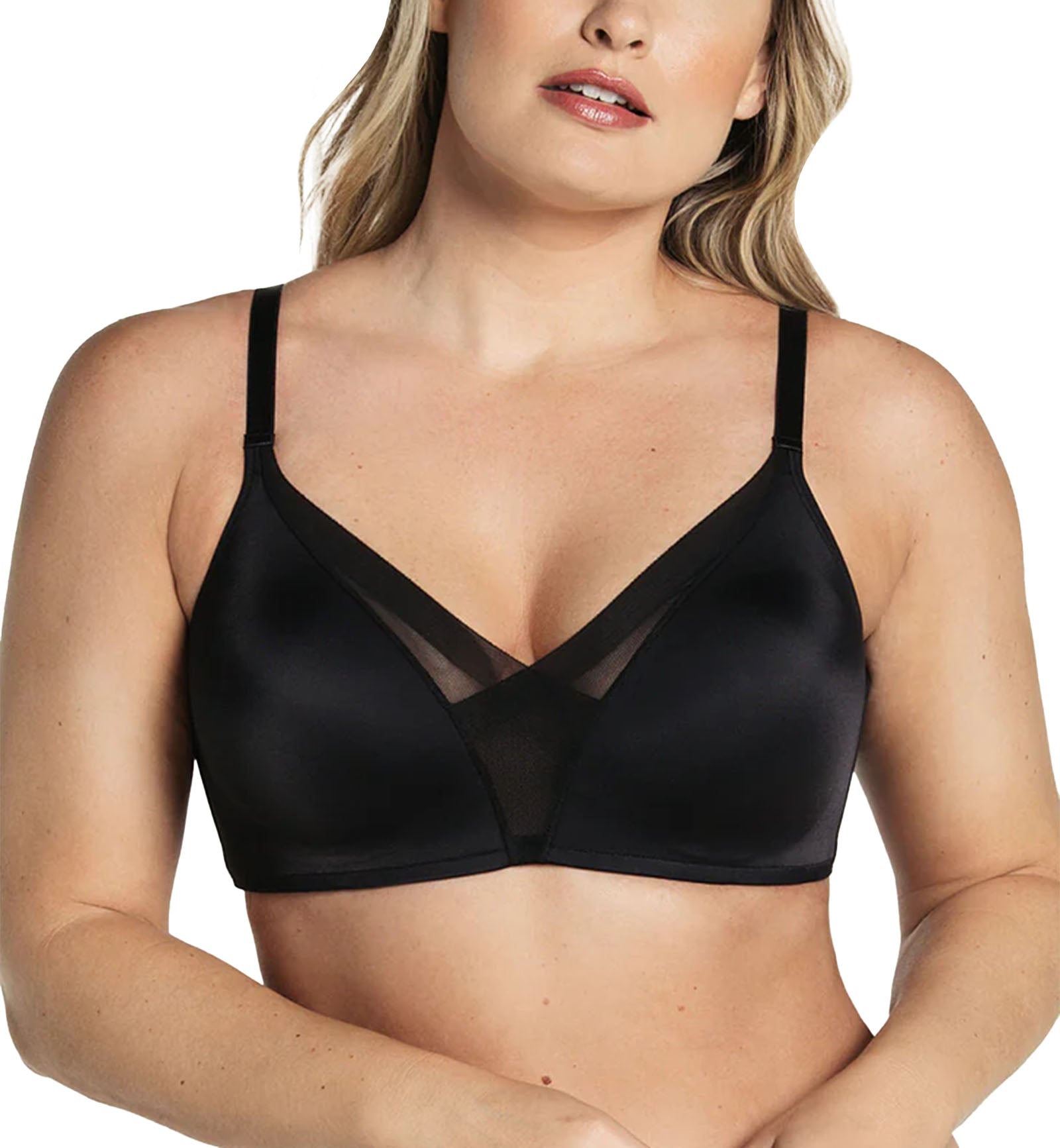 Leonisa Wireless Push Up Bra (091058),Small,Black - Black,Small