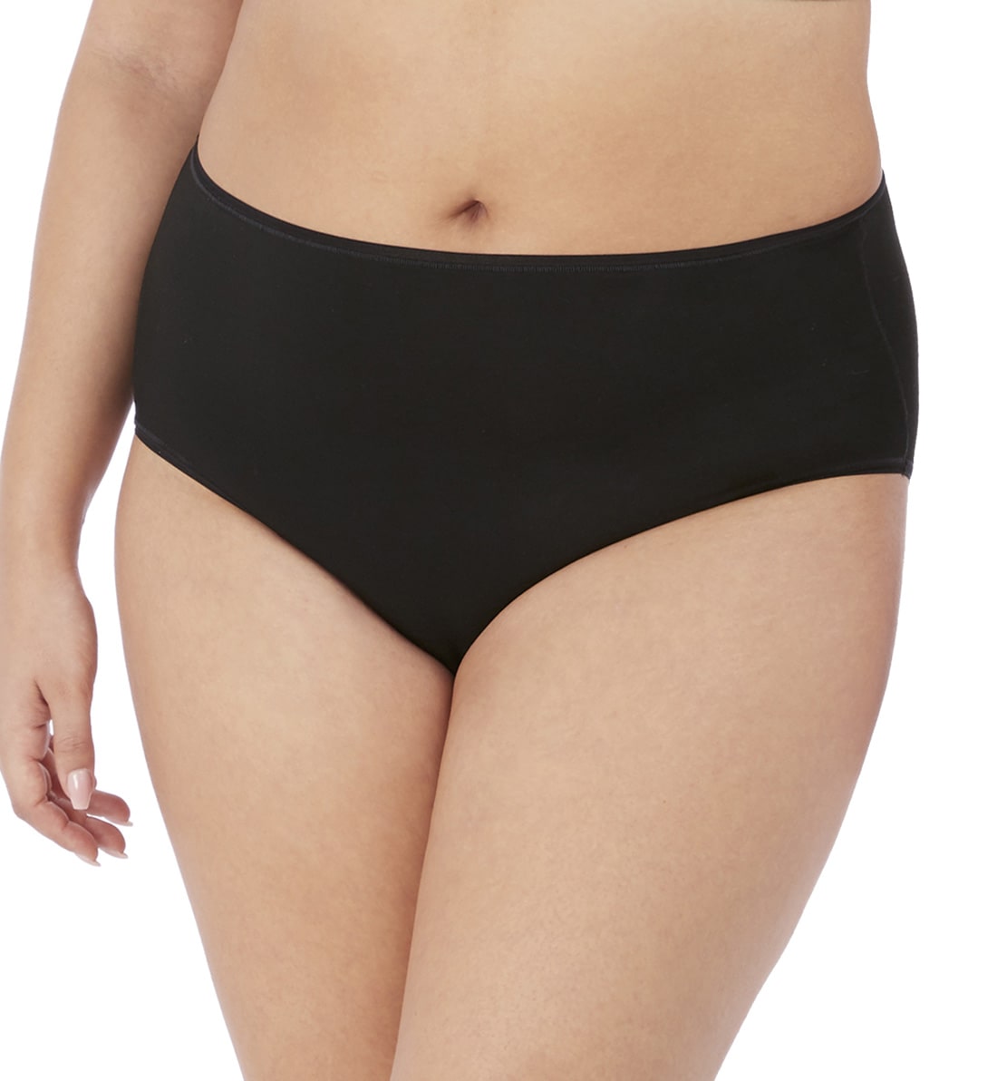 Elomi Smooth Full Brief Panty (4565),3XL/4XL,Black - Black,3XL/4XL