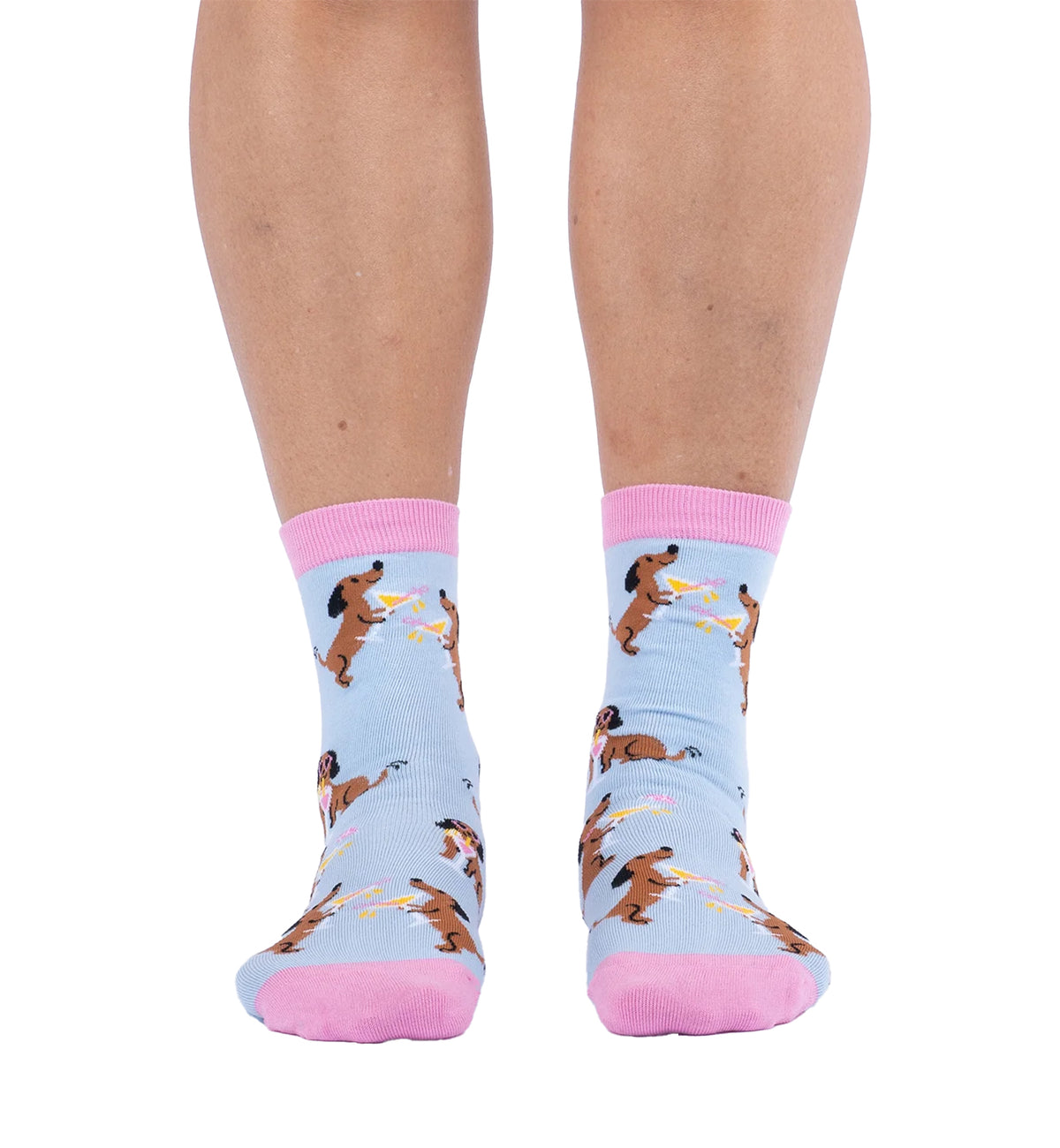 SOCK it to me Women's Crew Socks (W0543),Cocktail Weenies - Cocktail Weenies,One Size
