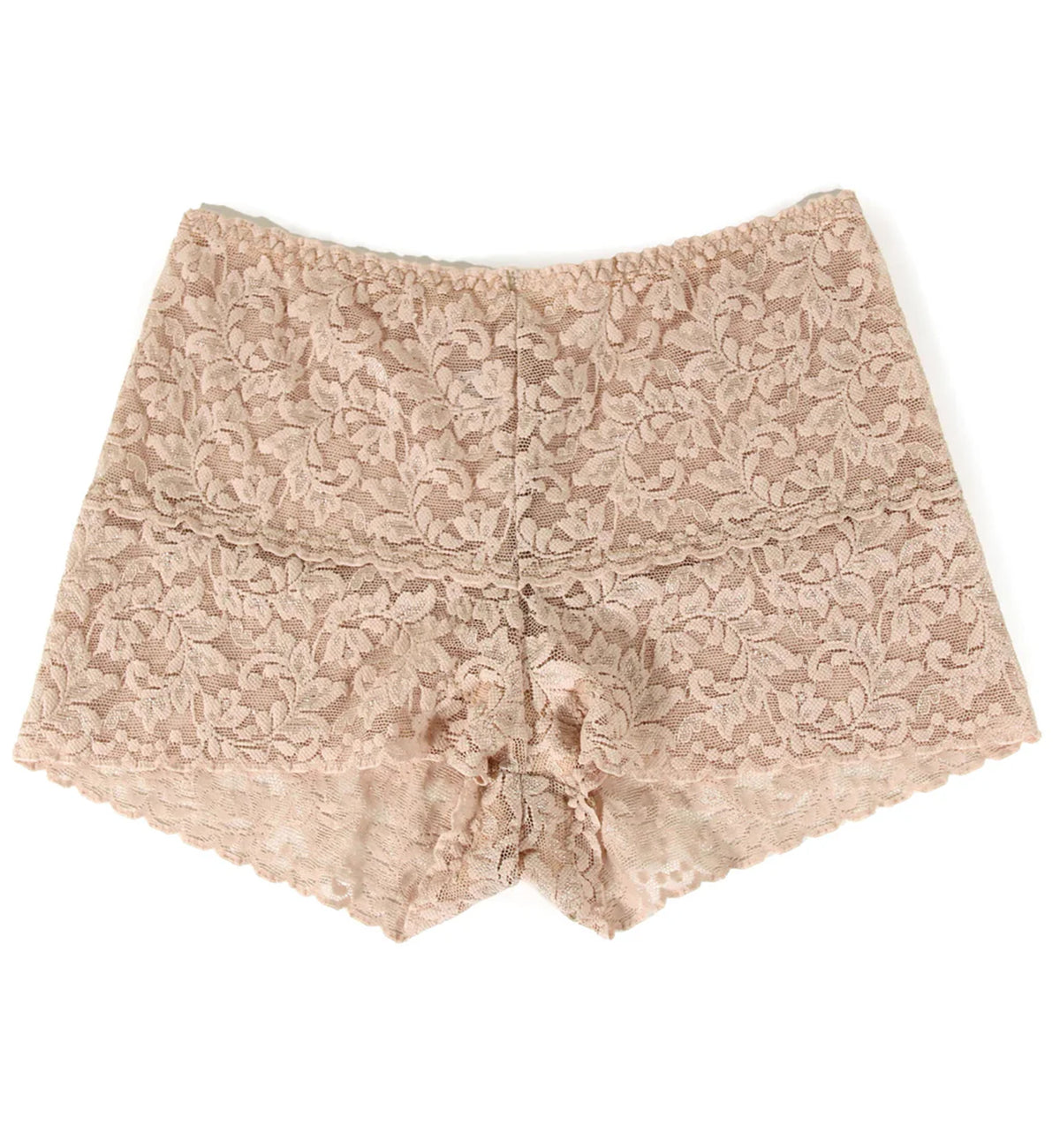Hanky Panky Retro Lace Hot Pant (9K1251),Small,Chai - Chai,Small