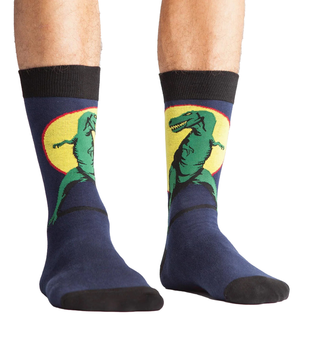 SOCK it to me Men's Crew Socks (mef0073),T-Rex - T-Rex,One Size