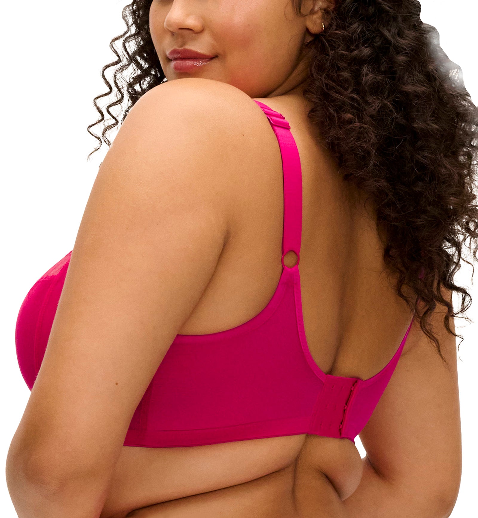 Elomi Matilda Banded Plunge Underwire Bra (8900),32G,Hot Pink - Hot Pink,32G