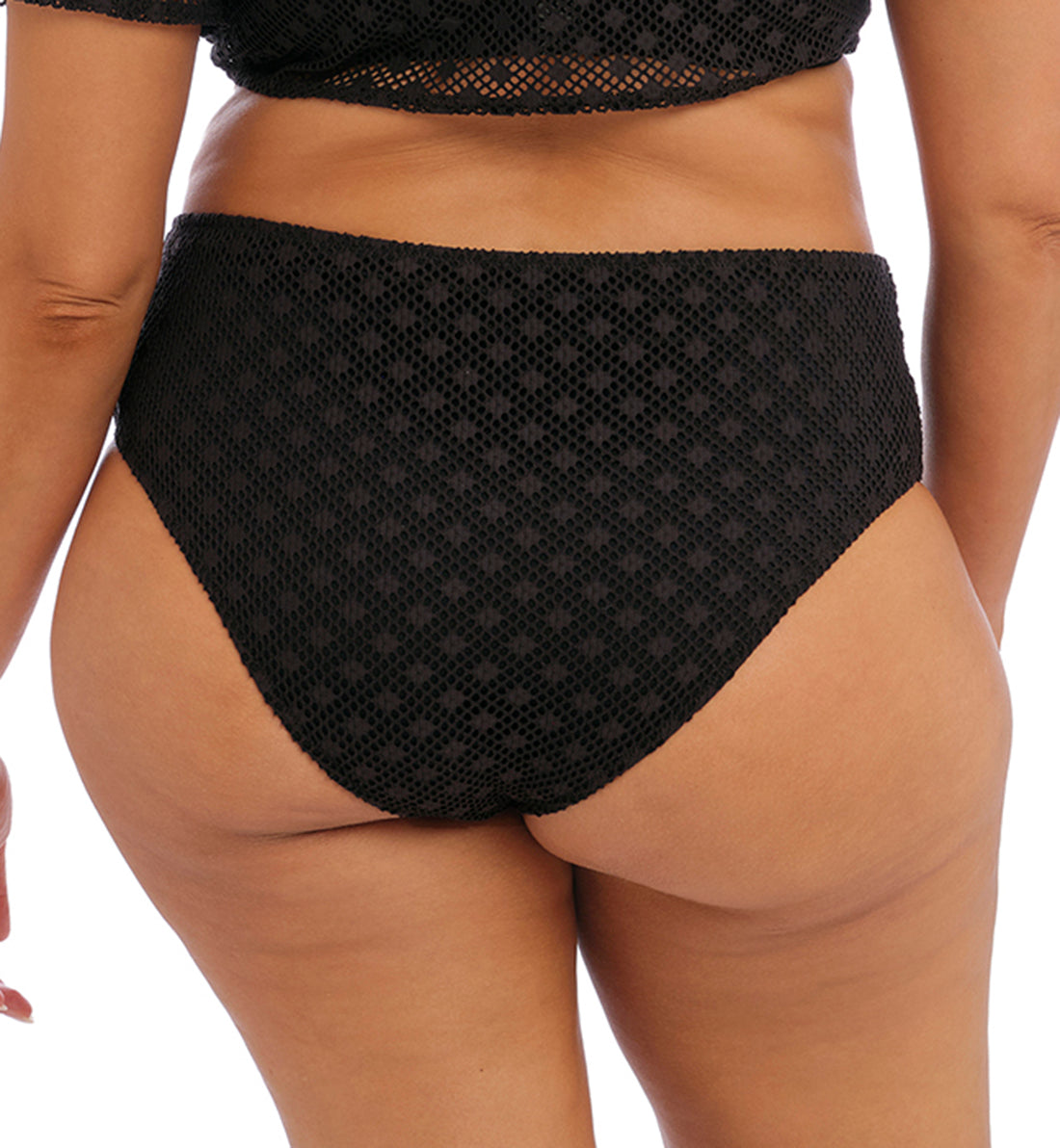 Elomi Bazaruto Mid Rise Swim Brief (ES800672),UK 14,Black - Black,UK 14