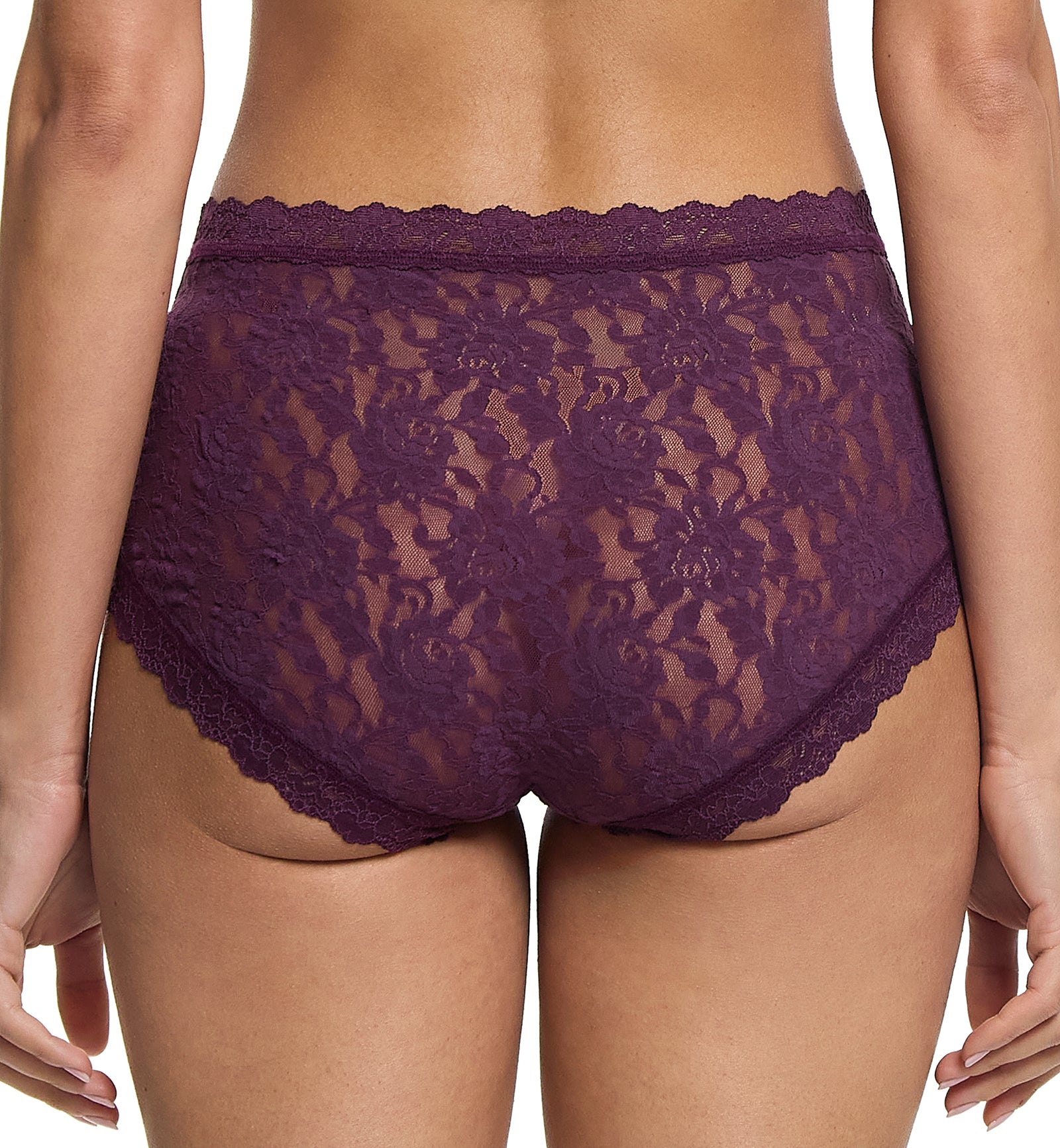 Hanky Panky Signature Lace High Rise Boyshort (481292),XS,Stone Fruit - Stone Fruit,XS