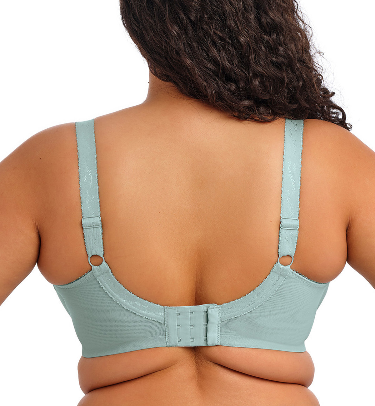 Elomi Lucie Banded Stretch Lace Plunge Underwire Bra (4490),32G,Mist - Mist,32G