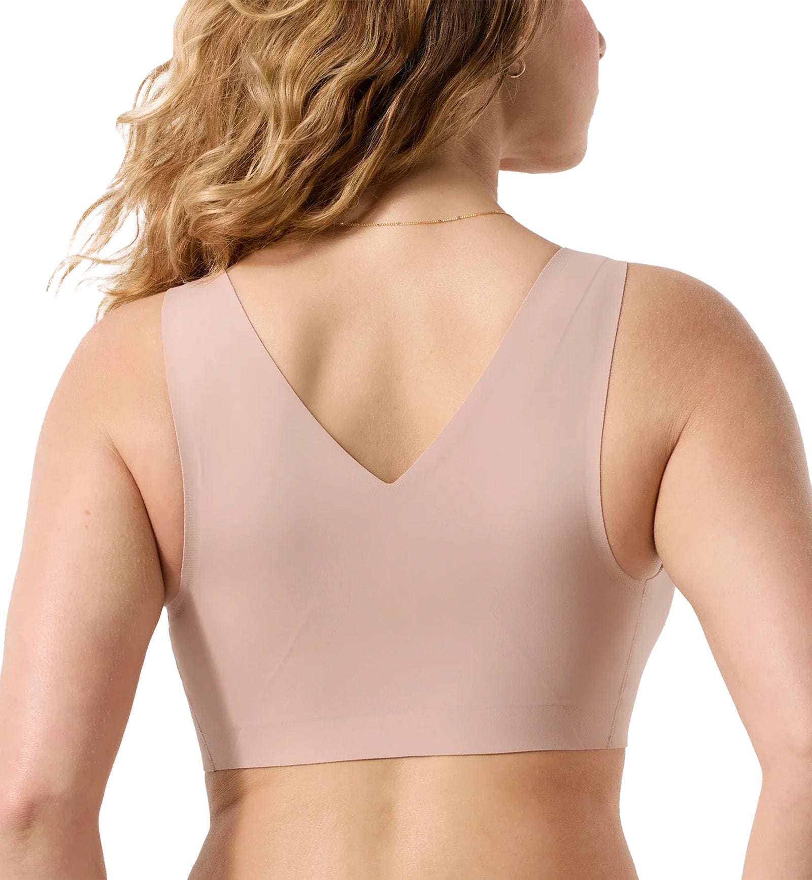 Evelyn & Bobbie DEFY V-Neck Bralette w/ Removable Pads (1728﻿),Small,Petal Drift - Petal Drift,Small