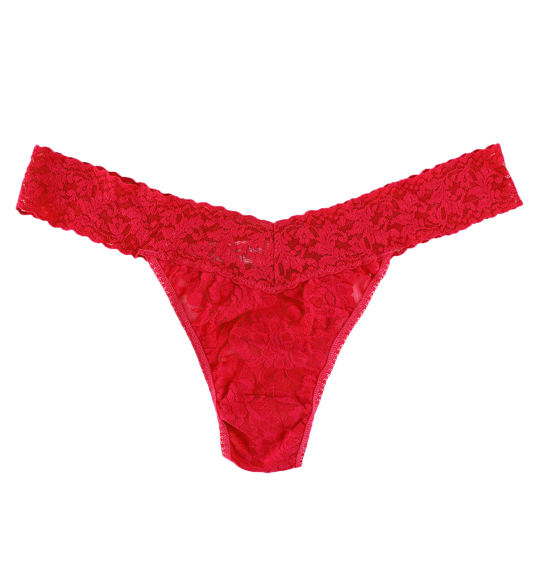 Hanky Panky Signature Lace Original Rise Thong PLUS (4811X),Red - Red,Plus Size