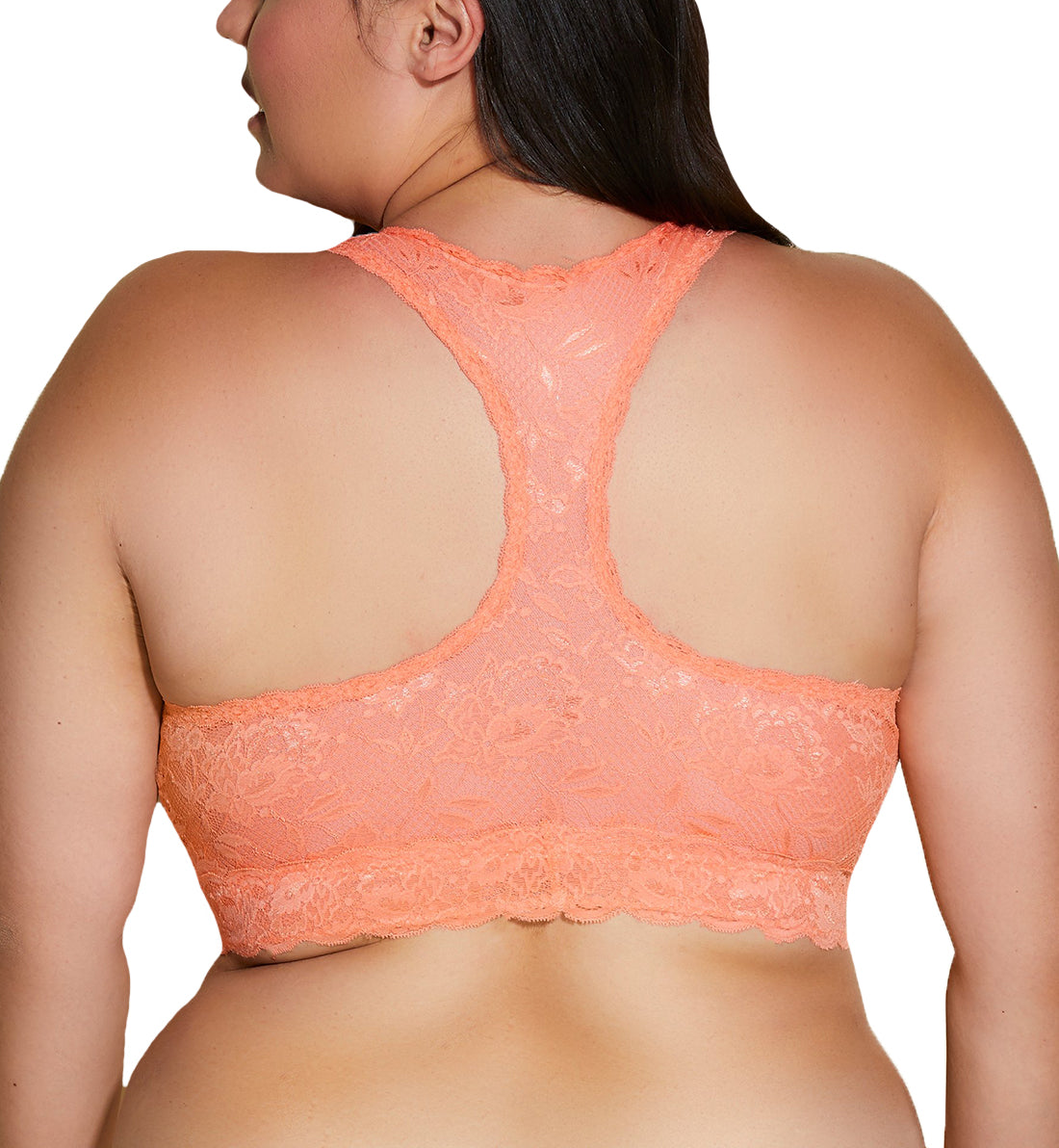 Cosabella Never Say Never Ultra CURVY Racie Racerback Bralette (NEVER1353),XS,Coral Breeze - Coral Breeze,XS