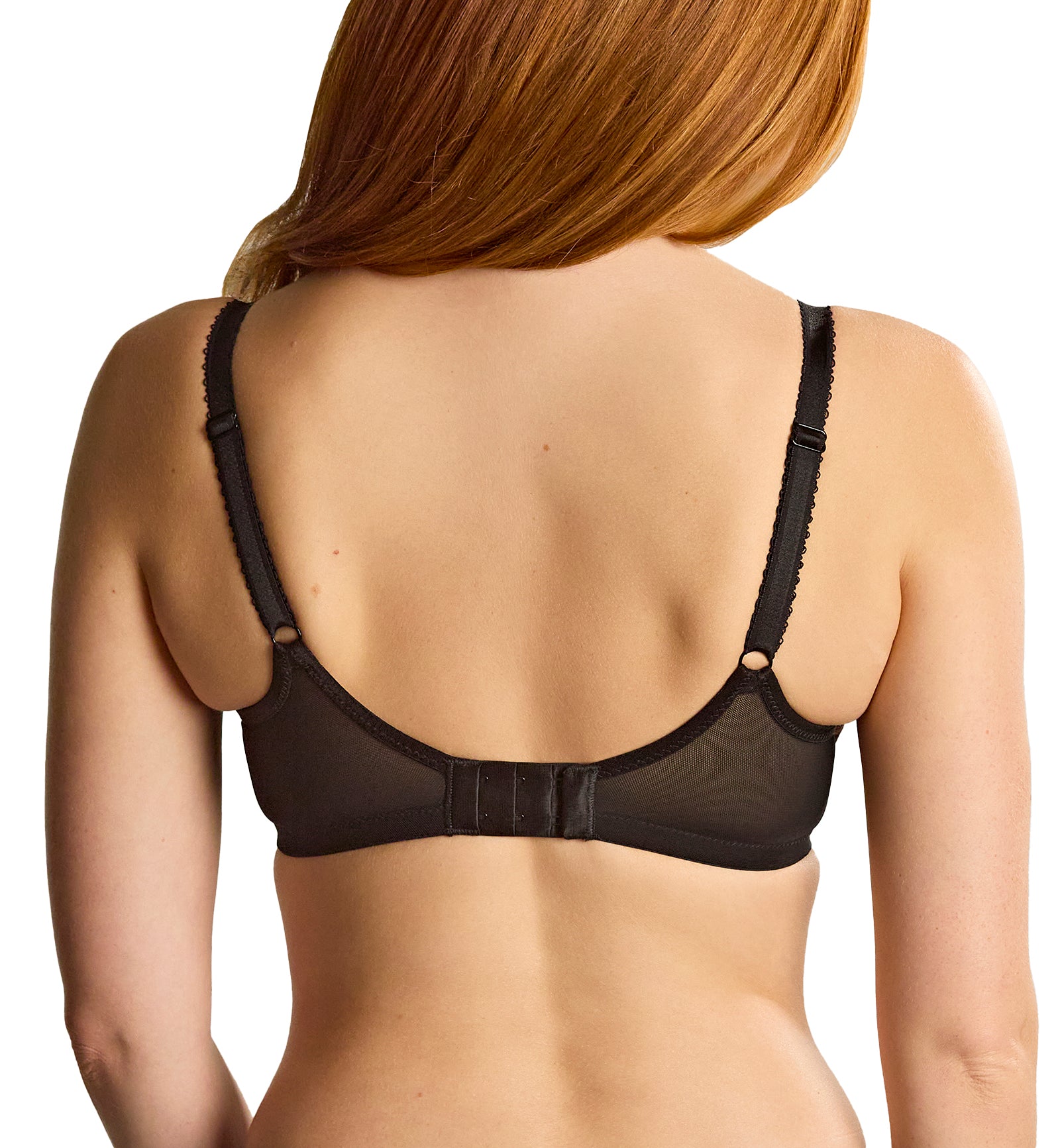 Panache Clara Demi Balcony Underwire Bra (7256),28F,Black/Vintage Gold - Black/Vintage Gold,28F