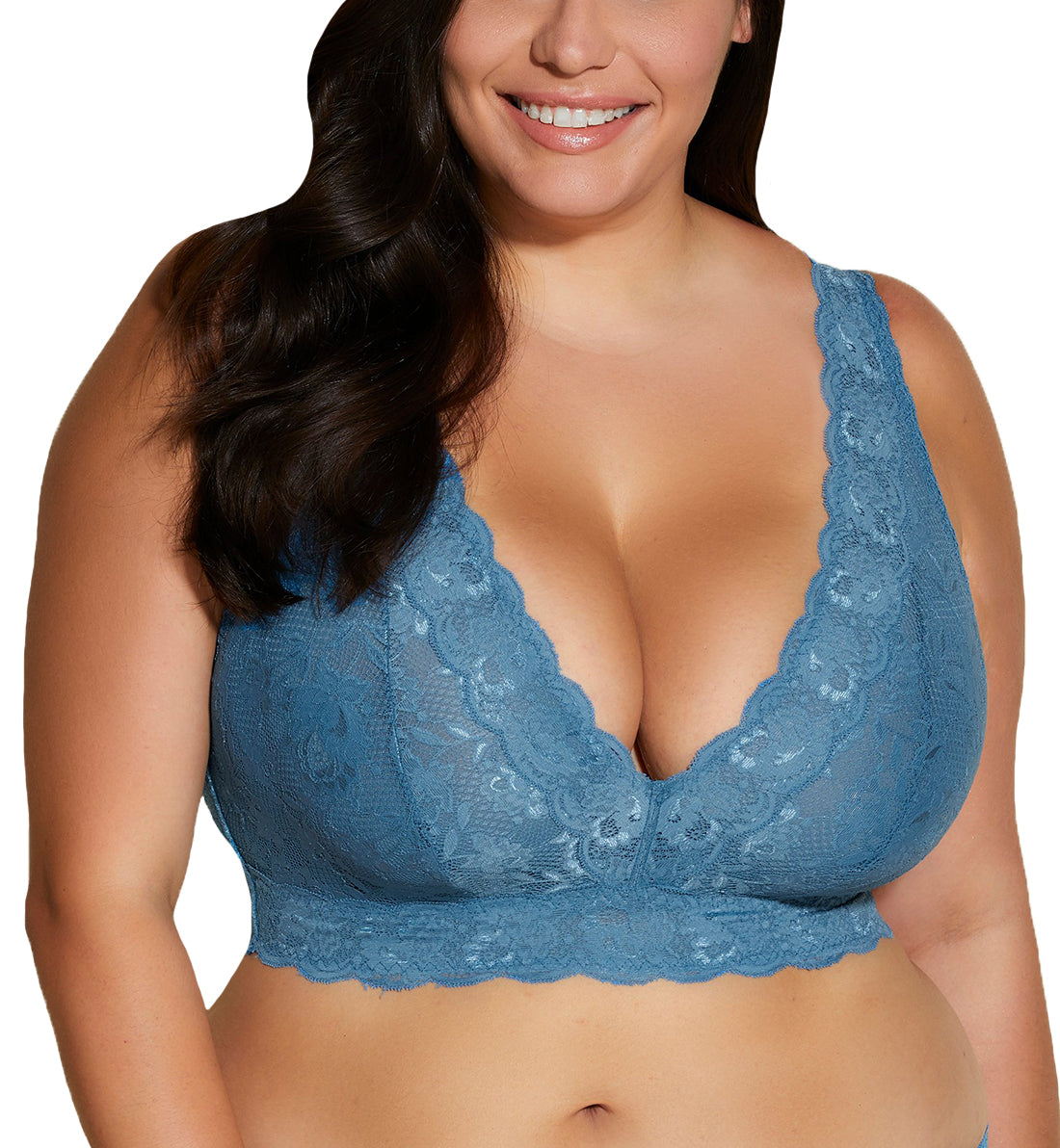 Cosabella NSN Ultra CURVY Plungie Longline Bralette (NEVER1388),XS,Malawi - Malawi,XS