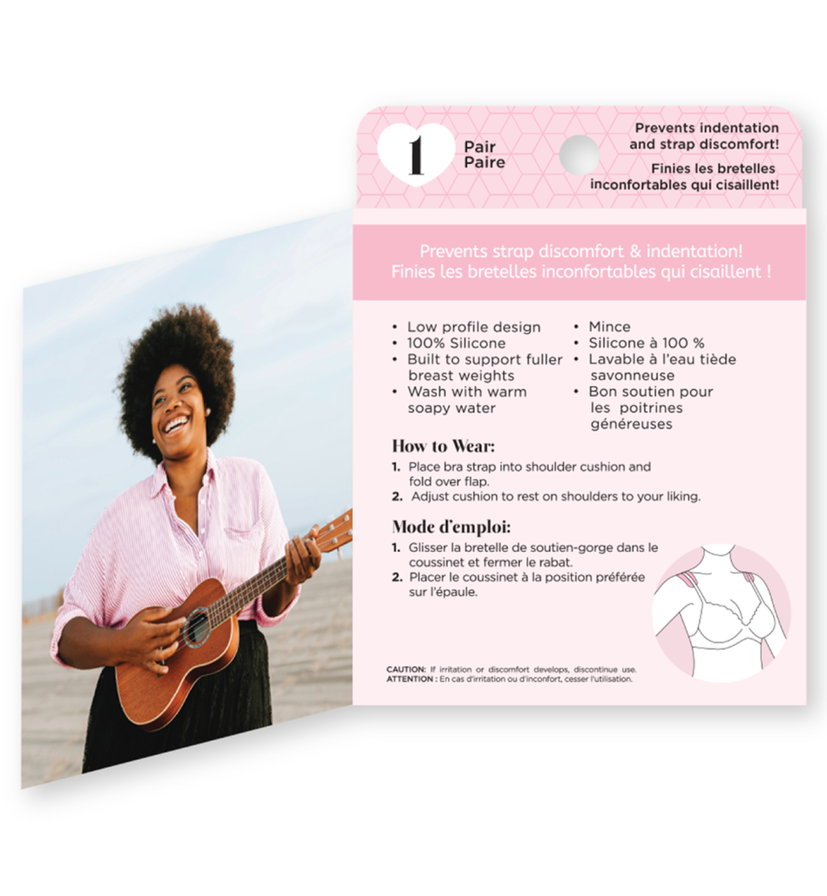 BeConfident Silicone Comfort Shoulder Cushions (BC30075) - Clear