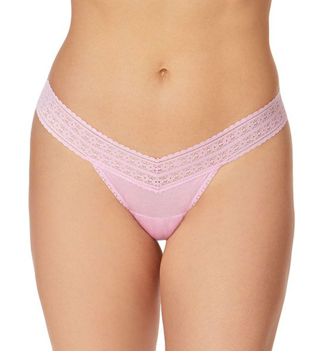 Hanky Panky DreamEase Low Rise Thong (631004),Cotton Candy Pink - Cotton Candy Pink,One Size