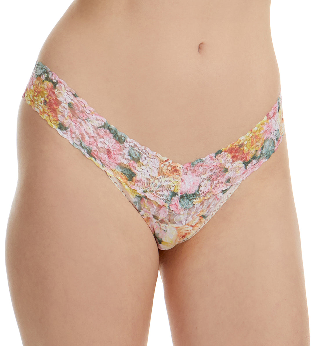 Hanky Panky Signature Lace Printed Low Rise Thong (PR4911P),Kew Gardens - Kew Gardens,One Size