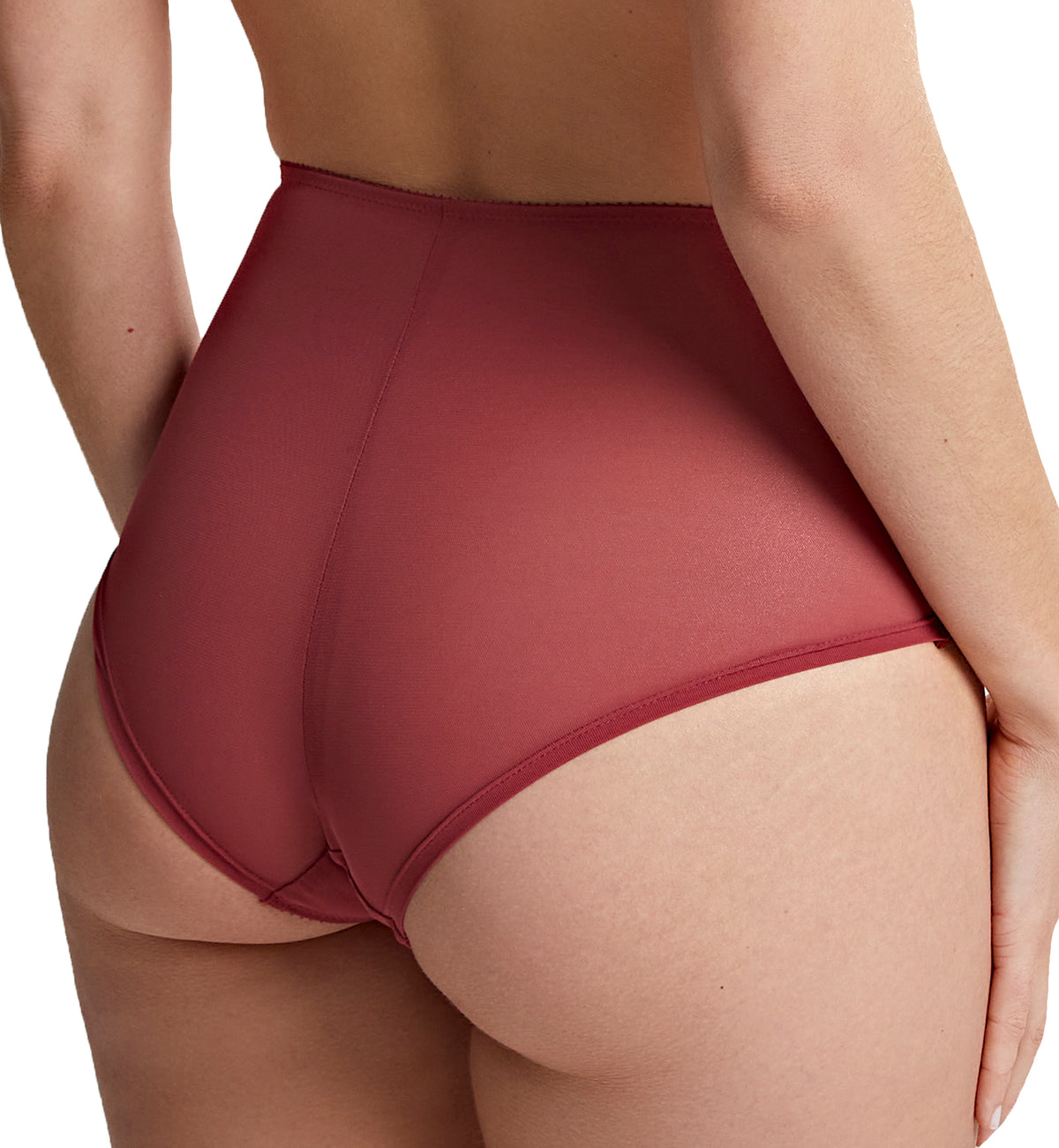 Panache Emilia Deep Brief (10444),XL,Mineral Red - Mineral Red,XL