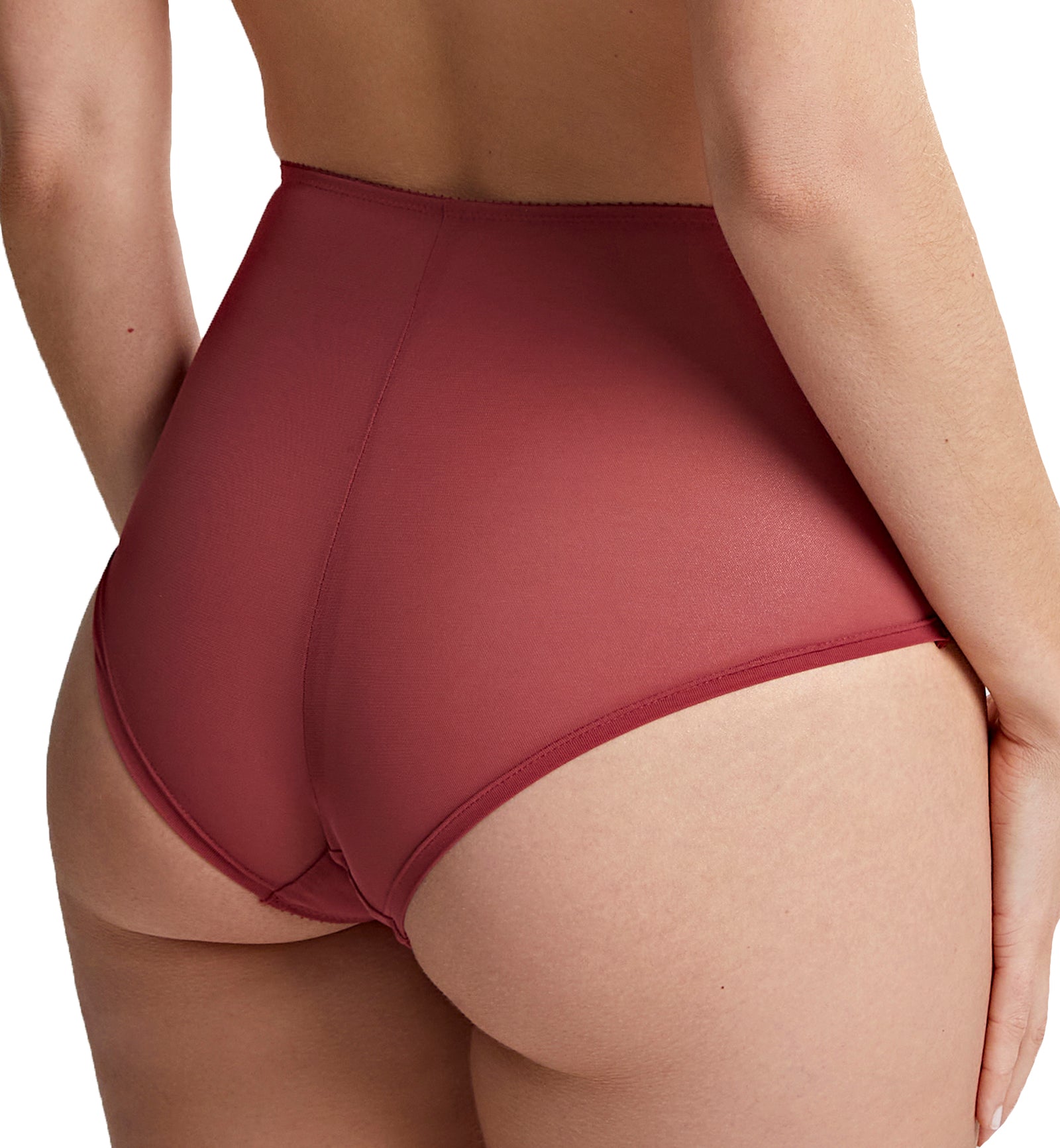 Panache Emilia Deep Brief (10444),XL,Mineral Red - Mineral Red,XL