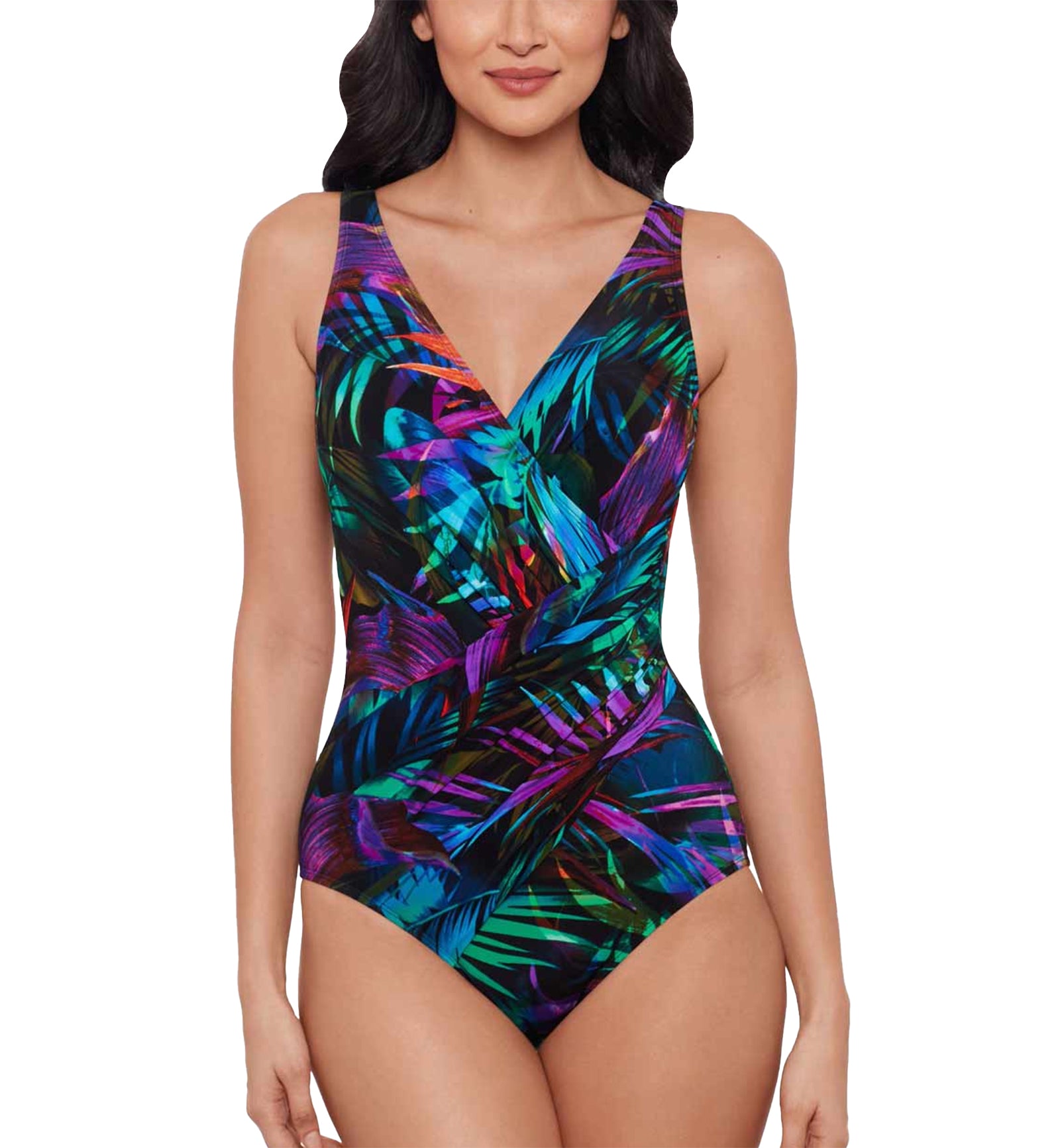 Miraclesuit Palma Paradiso Oceanus Underwire One Piece Swimsuit DDD-Cup (6560688DDD),10,Multi - Multi,10DDD