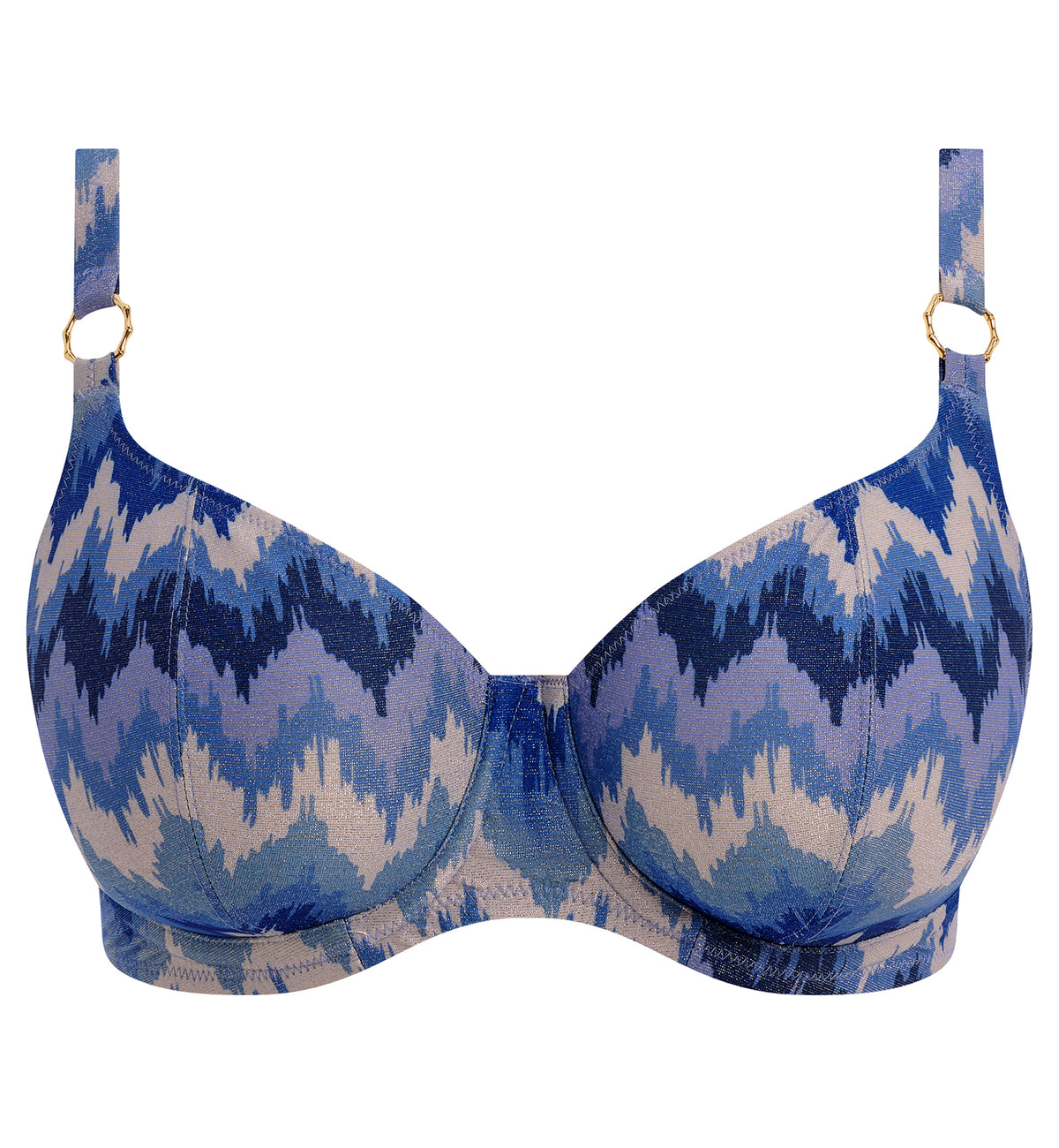 Freya Arizona Wave Underwire Plunge Bikini Top (206102),28D,Coastline - Coastline,28D