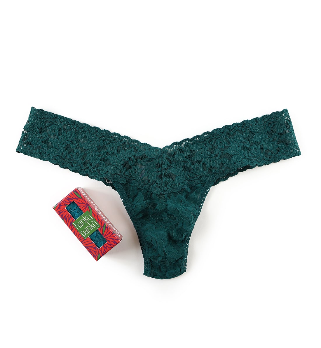 Hanky Panky Occasions Low Rise Thong (4911P),Merry Everything - Merry Everything,One Size