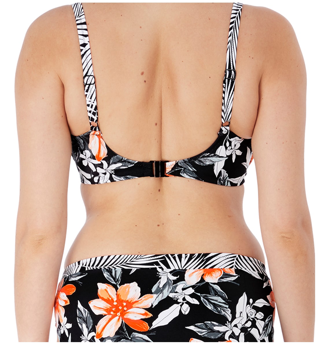 Fantasie Port Maria Gathered Full Cup Underwire Bikini Top (6890),32E,Black - Black,32E