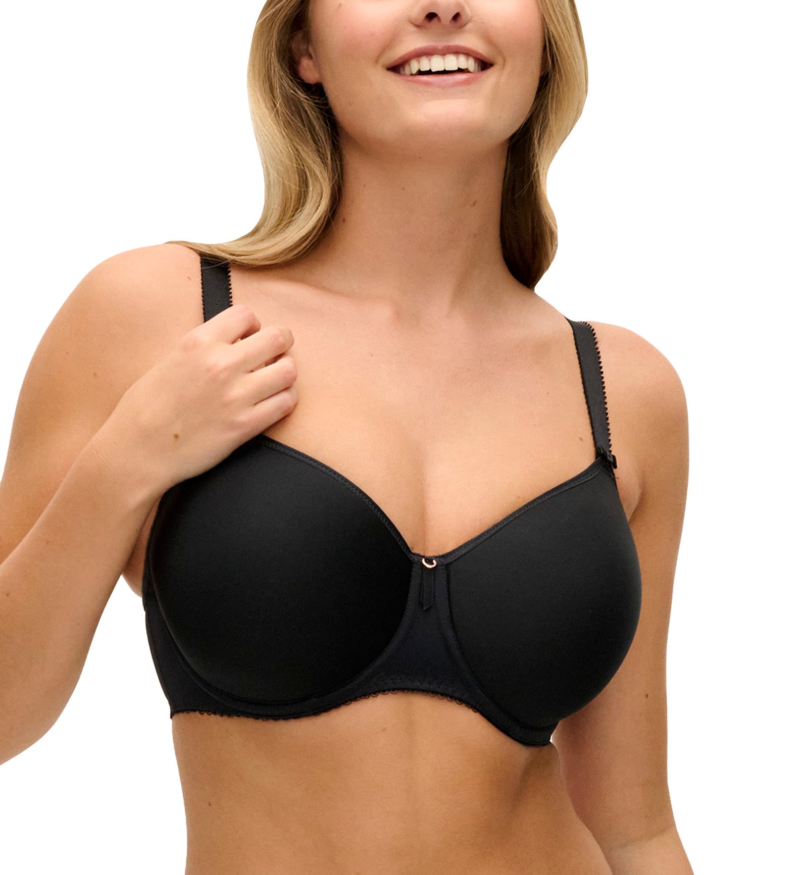 Fantasie Rebecca Essentials Molded Spacer Underwire Bra (101310),30E,Black - Black,30E