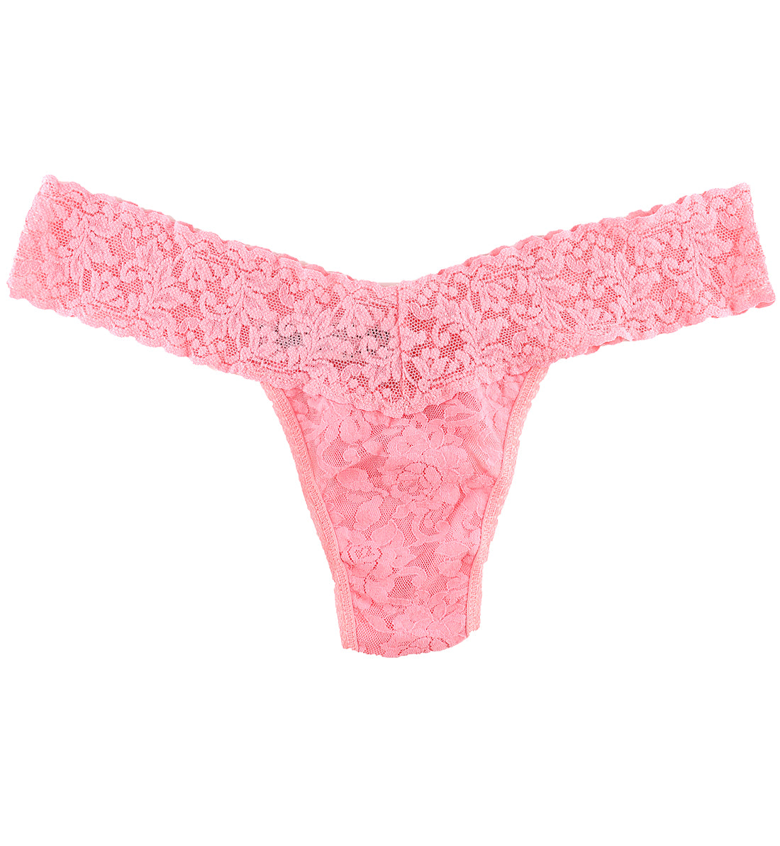 Hanky Panky Signature Lace Low Rise Thong (4911P),Pink Lady - Pink Lady,One Size