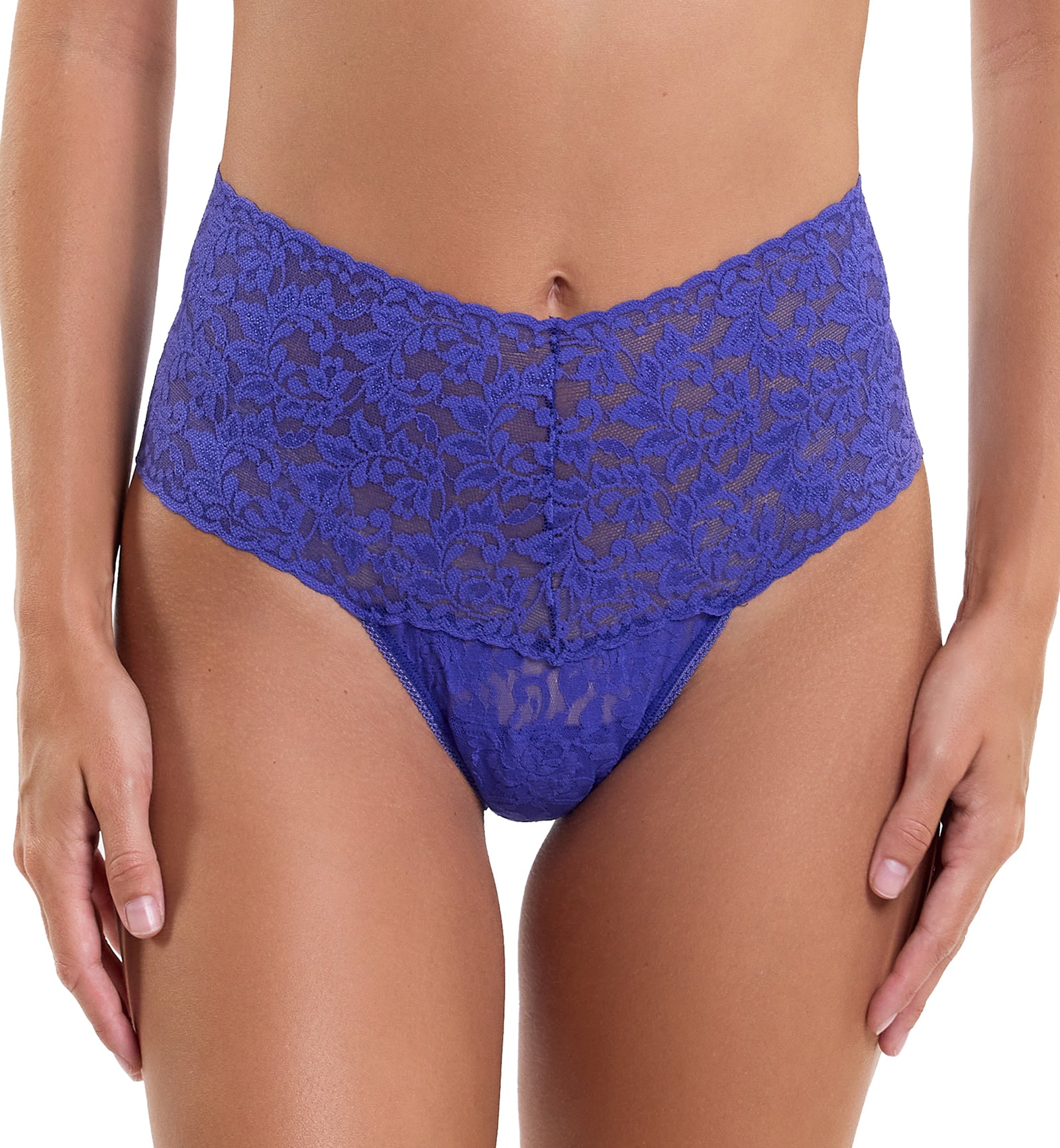 Hanky Panky Retro Lace Thong (9K1926P),Violets Are Blue - Violets Are Blue,One Size
