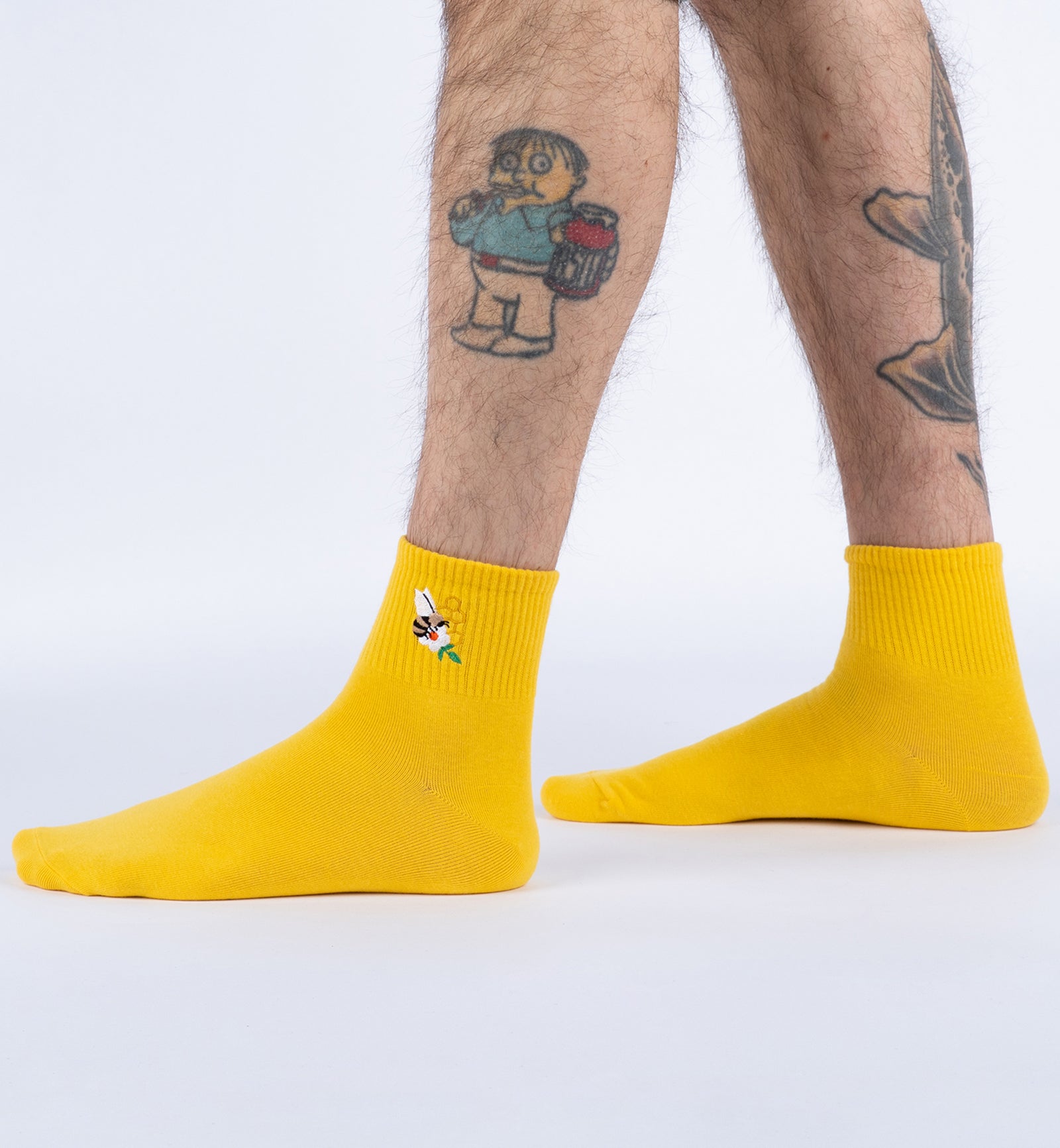 SOCK it to me Quarter Crew Socks (E0006),Bee Mine - Bee Mine,One Size