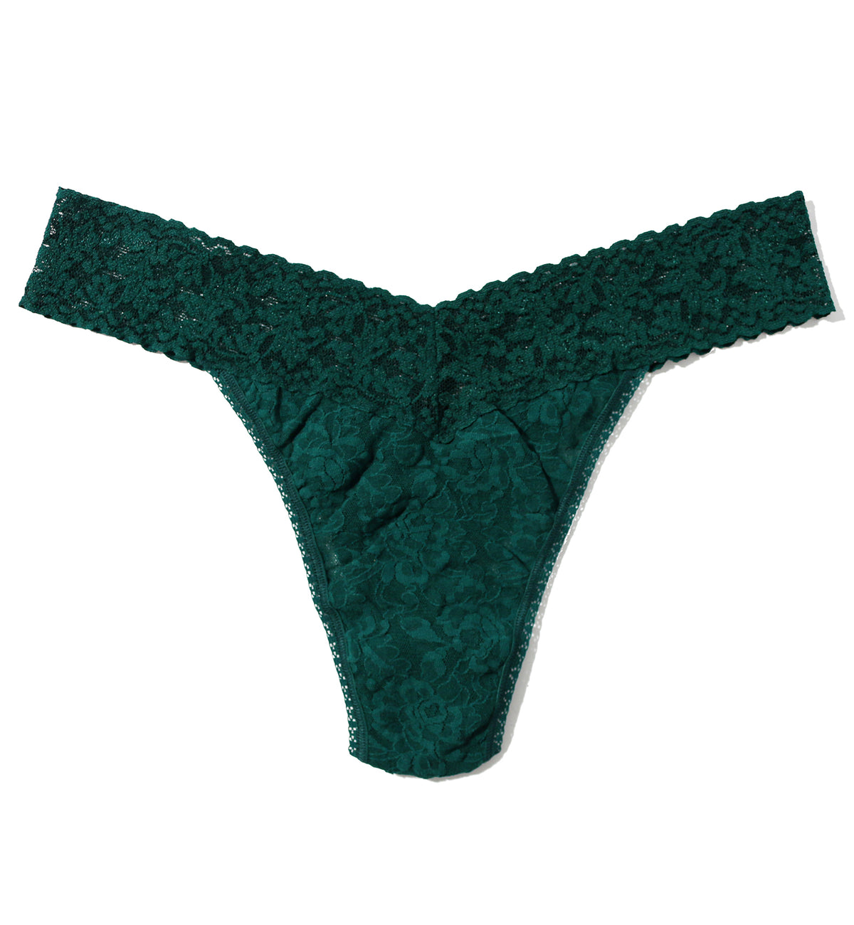 Hanky Panky Signature Lace Original Rise Thong (4811P),Mountain Green - Mountain Green,One Size