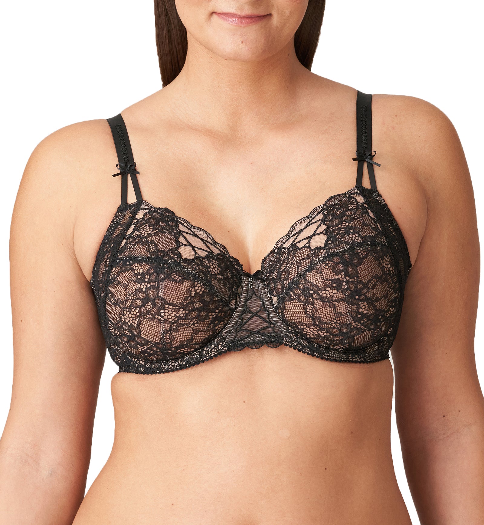 PrimaDonna Livonia Full Cup Underwire Bra (0163430),34G,Black - Black,34G